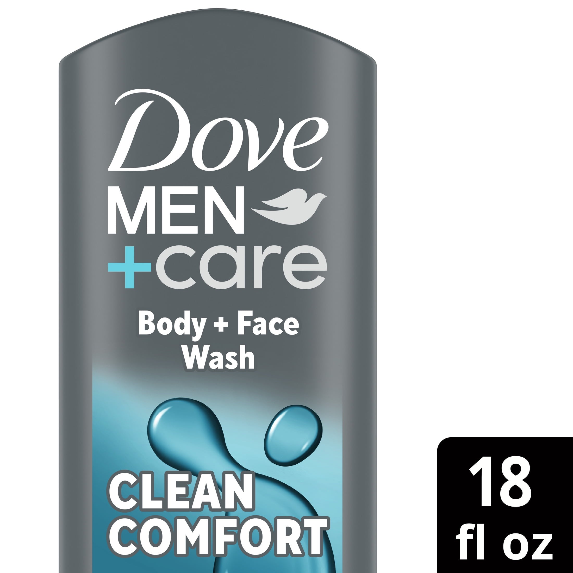 Gentle Face & Body Wash for Men Clean Comfort All Skin, 18 oz - Image 2