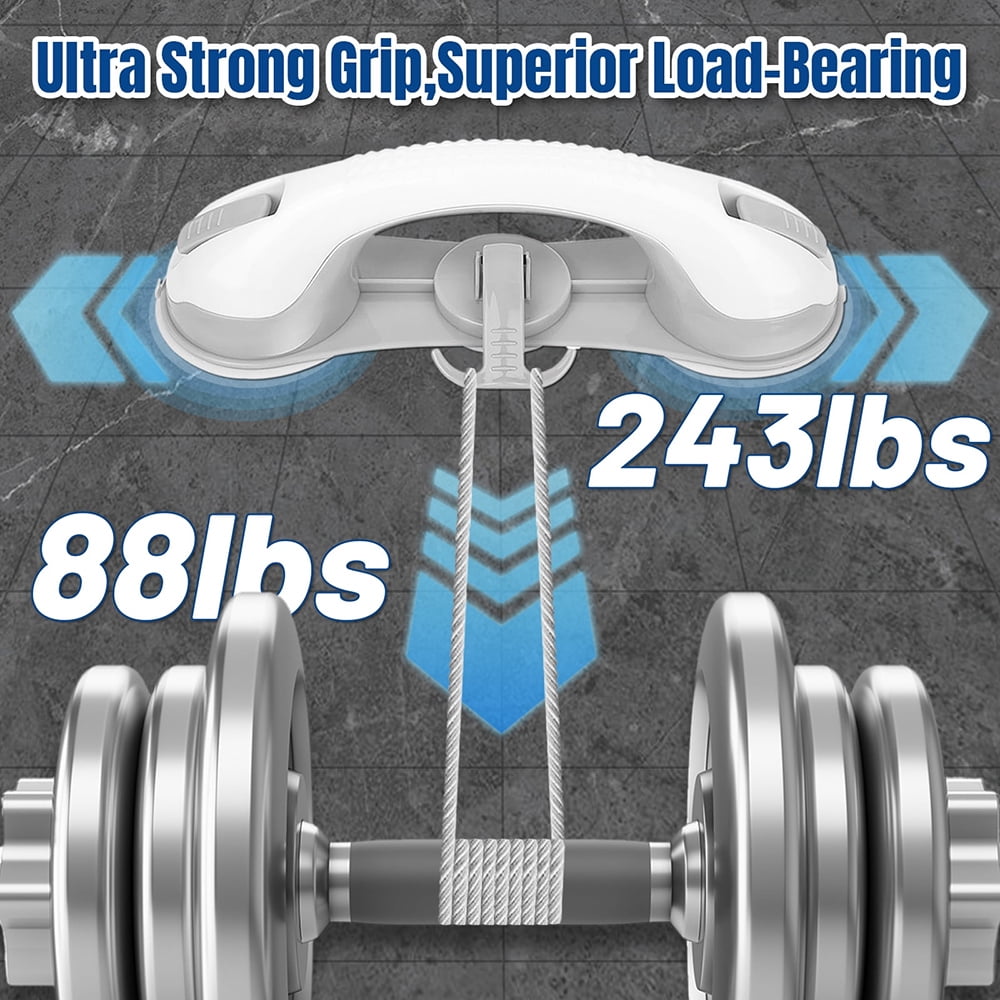 for Showers & Bathtubs, 2 Pack, 3 Strong Suctions Heavy Duty Shower Handle, 12 Inch Anti Slip Bath Grip for Seniors, ... - Image 6