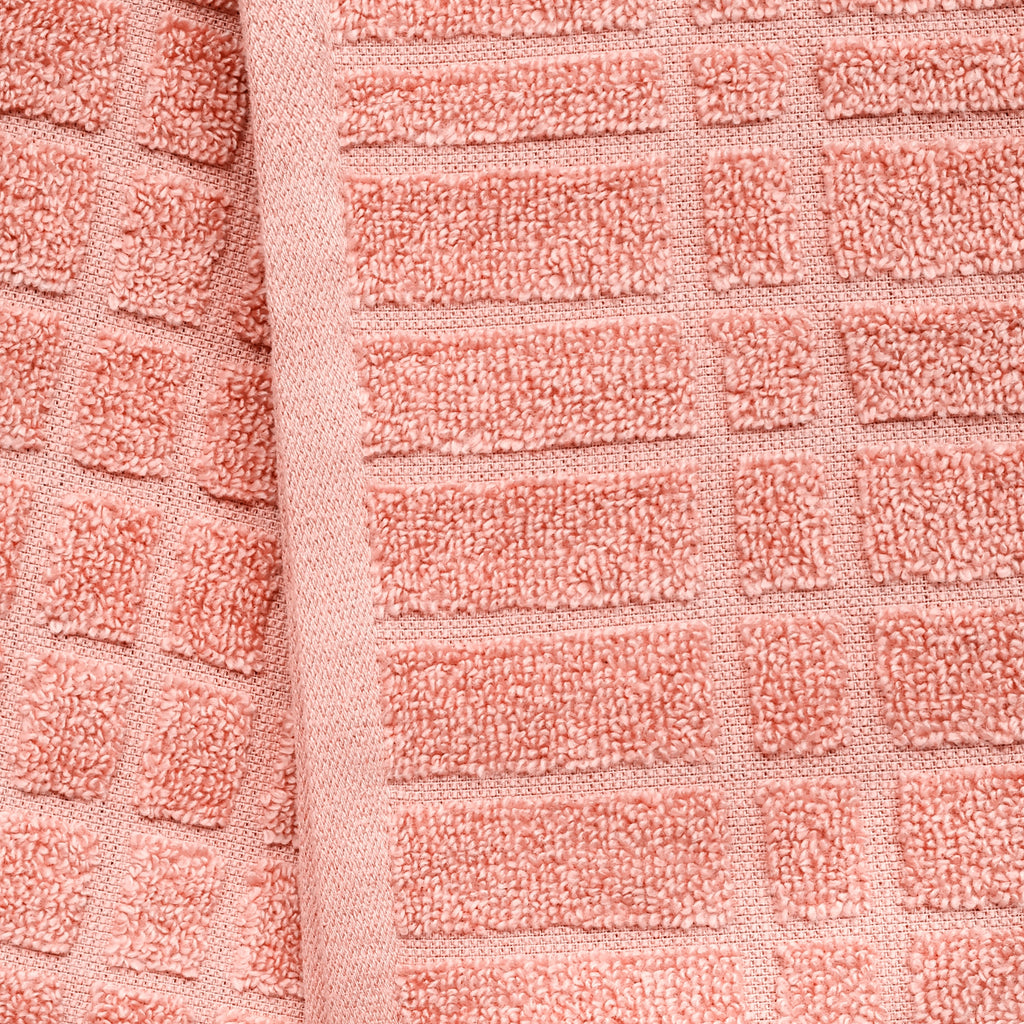 6-Piece Bath Towel Set, Super Soft Quick Dry Fade Resistant, Textured Teracotta - Image 2