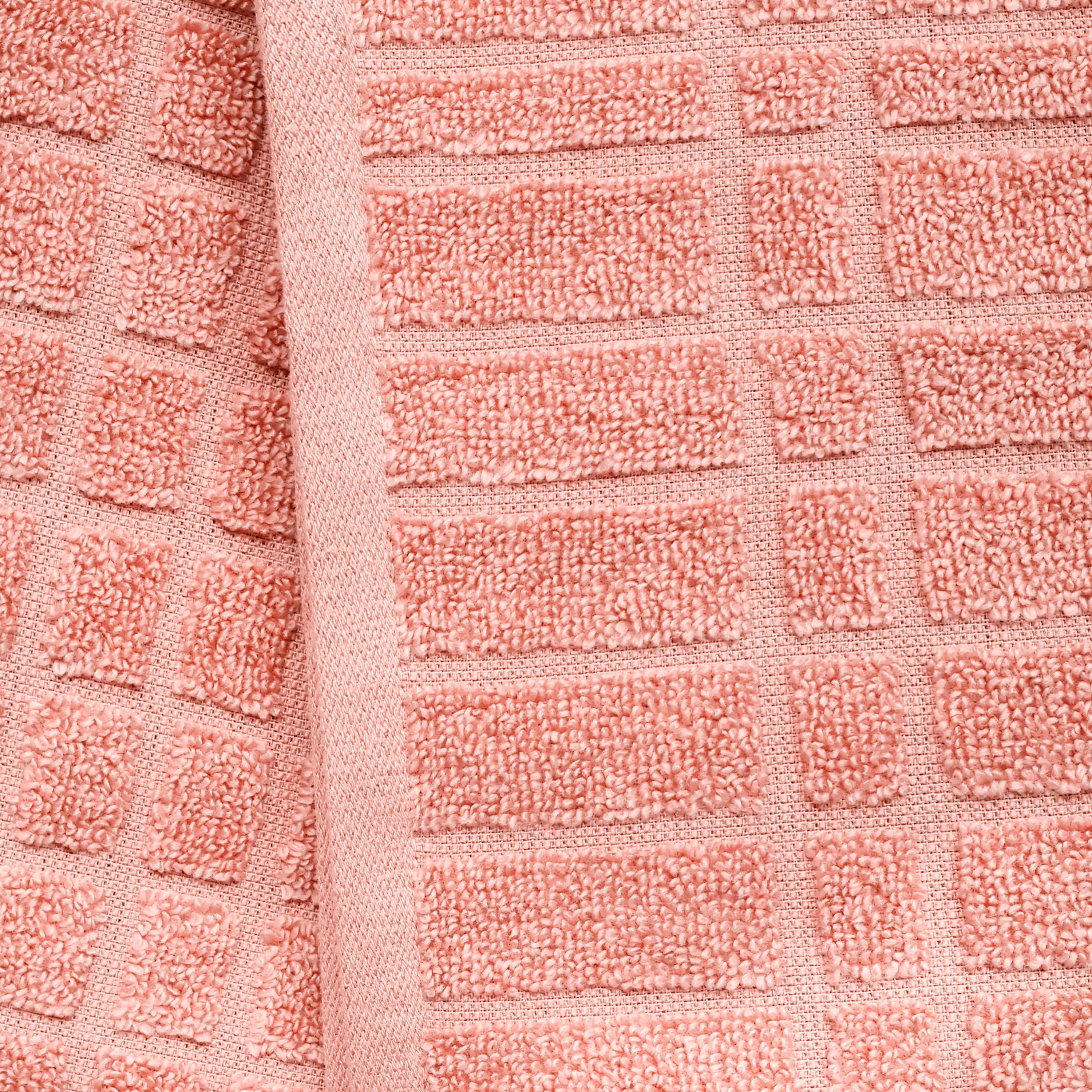 6-Piece Bath Towel Set, Super Soft Quick Dry Fade Resistant, Textured Teracotta - Image 2