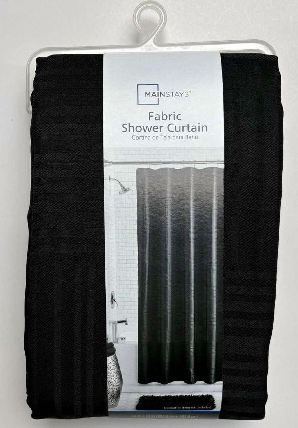 Black Mosaic Polyester Shower Curtain 72” x 72” - Image 6
