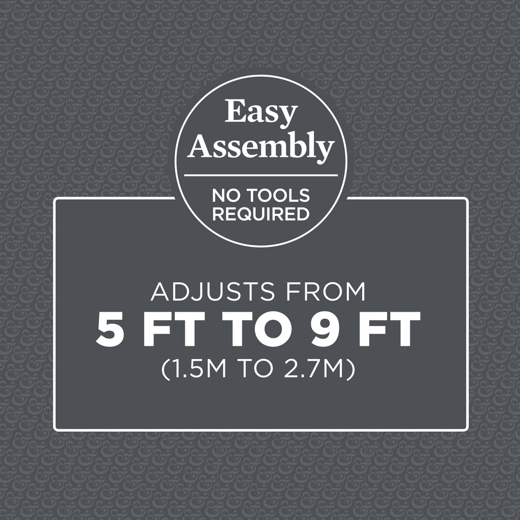 Adjustable Tension Steel Shower Pole Caddy, 4 Shelves, Satin Nickel - Image 5