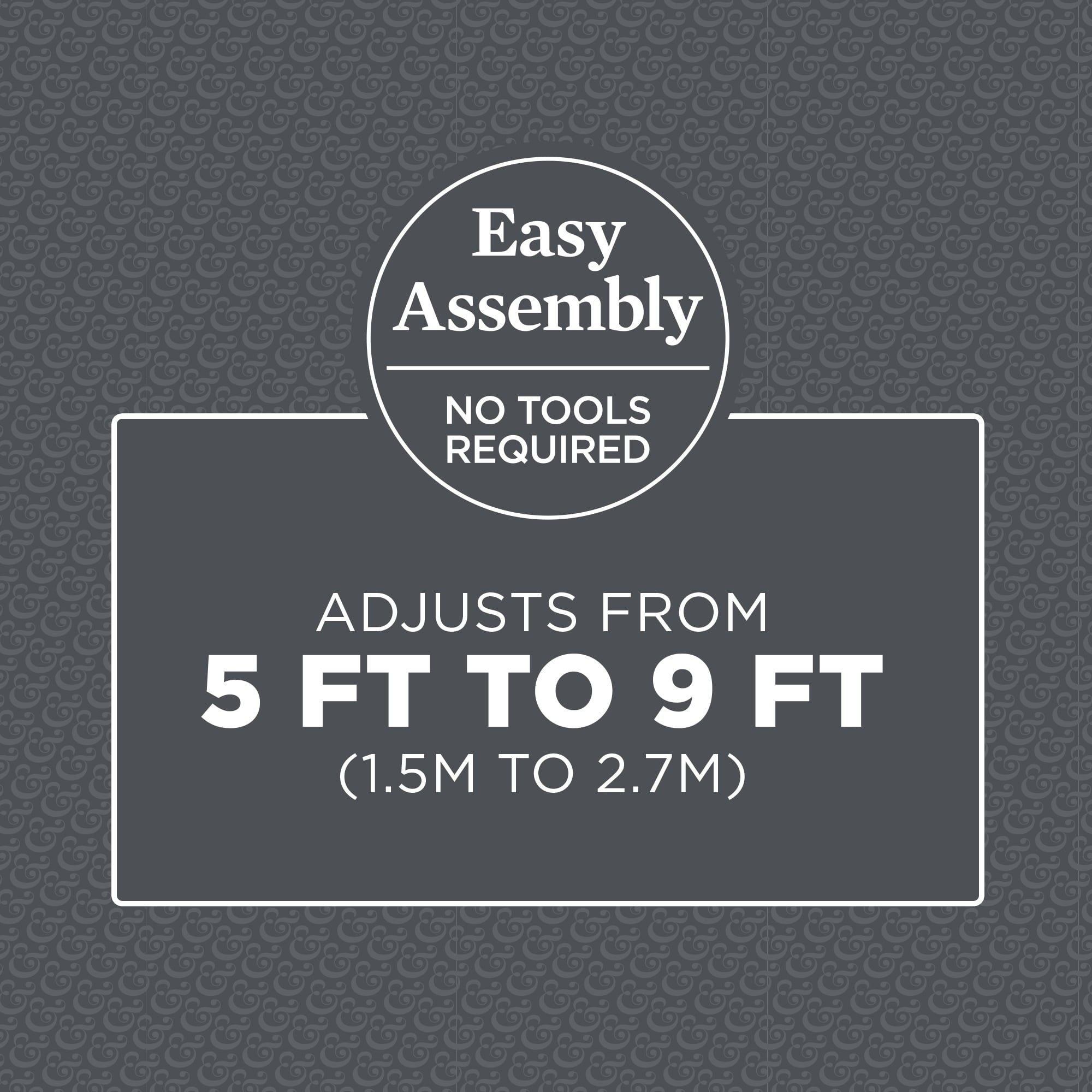 Adjustable Tension Steel Shower Pole Caddy, 4 Shelves, Satin Nickel - Image 5