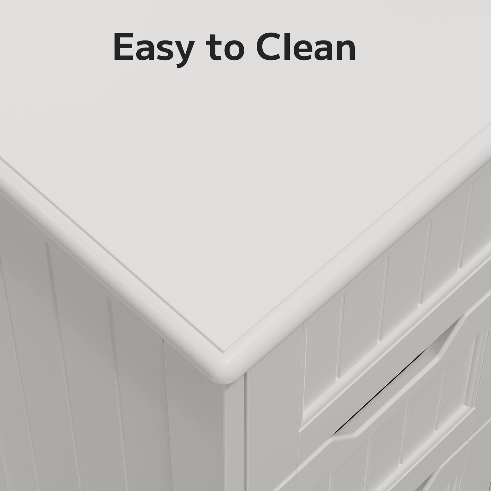Bathroom Floor Cabinet Wooden Storage Organizer with 4-Drawer & 1 Door, Free-Standing Cupboard for Bathroom Kitchen, ... - Image 2
