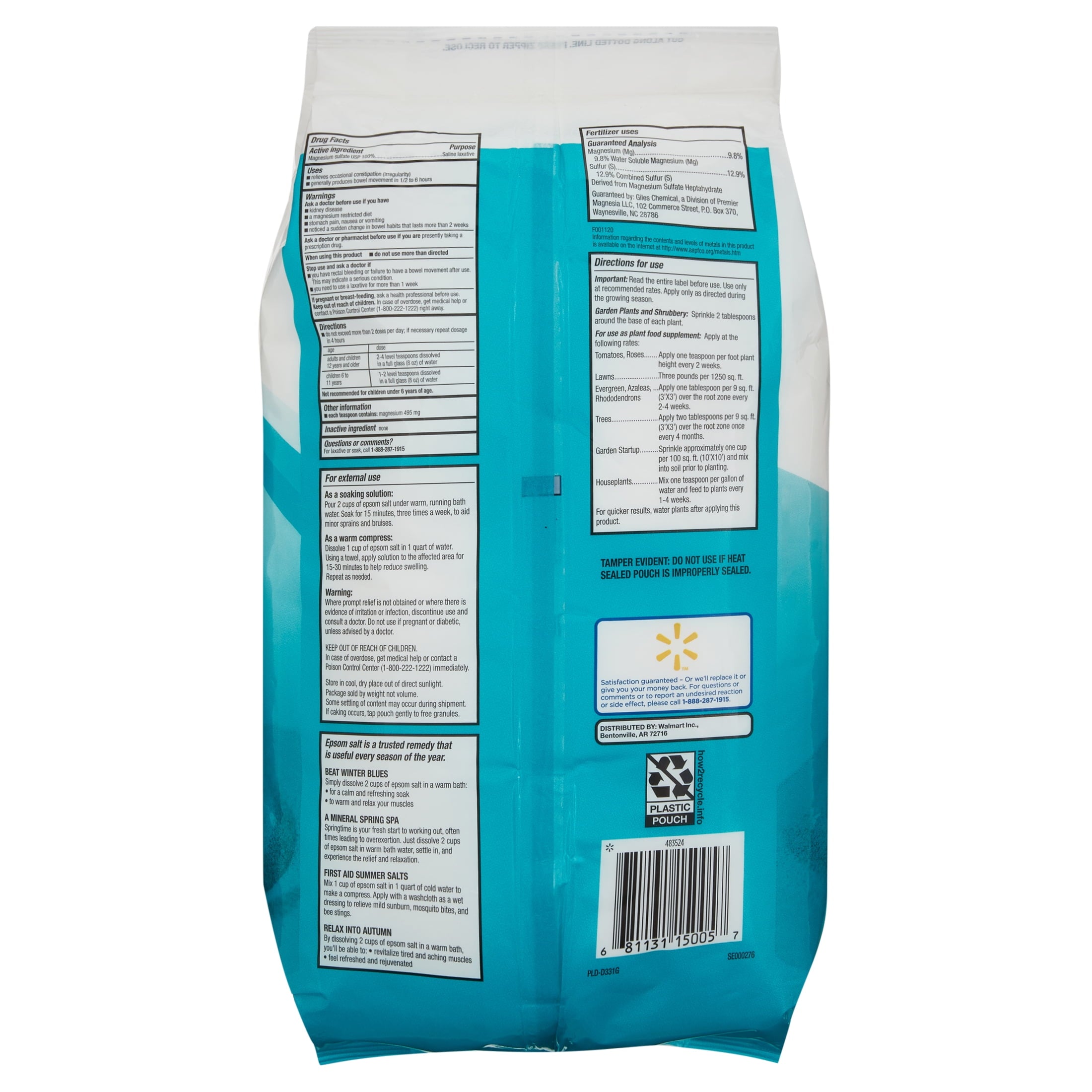 Magnesium Sulfate, 128 oz (8lb), Unscented - Image 5