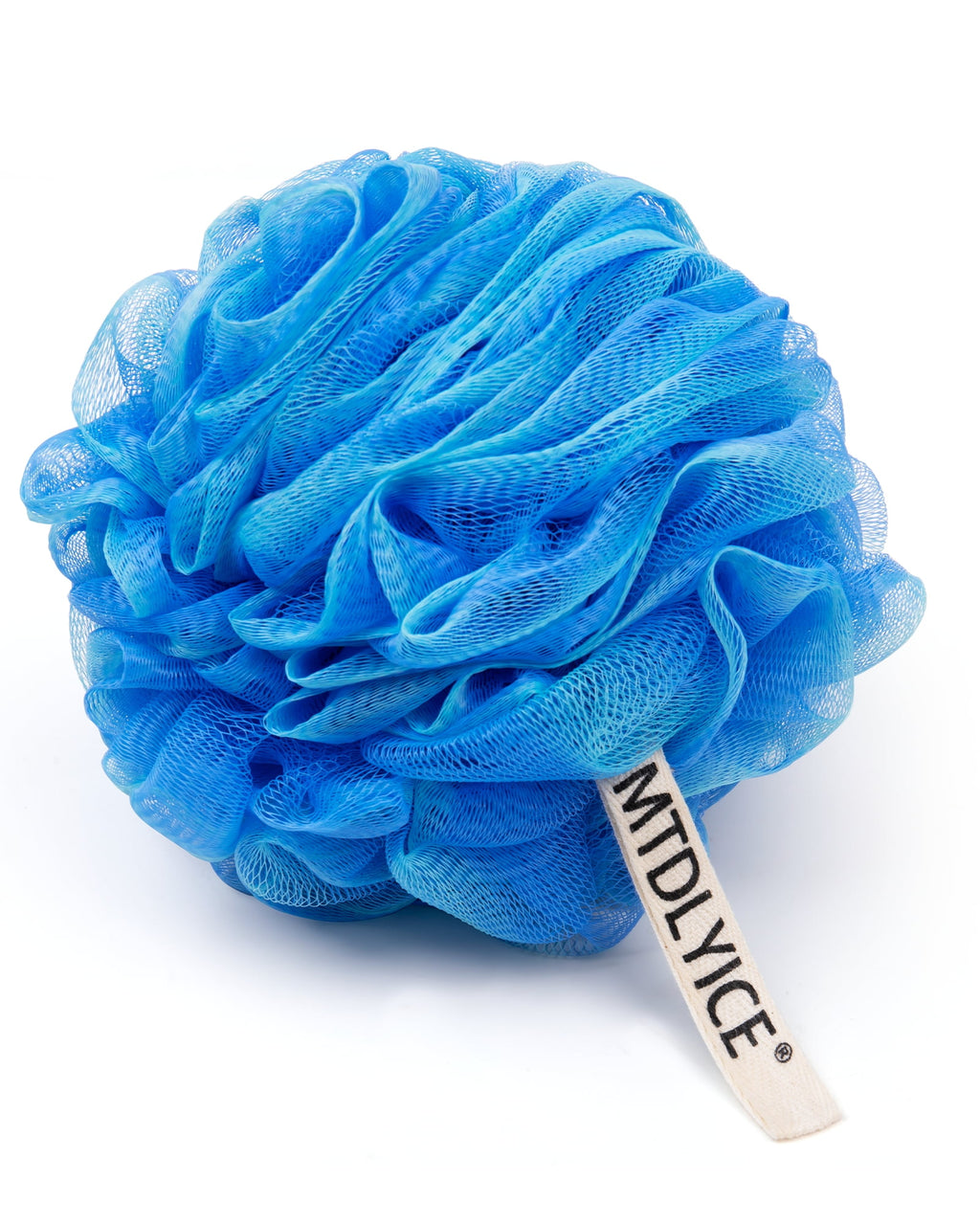 Large 100g 4 Pack, Bath Soft Mesh Shower for Men, Body Scrub, Shower Pouf Bath Accessories, for Body Wash, Soap (Blue) - Image 3