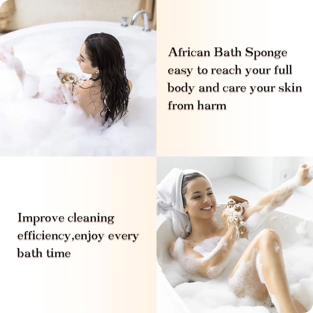 3 Pack Set African Net Sponge,Bath Towels Wash Cloth Body Scrubbers for Use In Shower,African Exfoliating Net for Bac... - Image 5