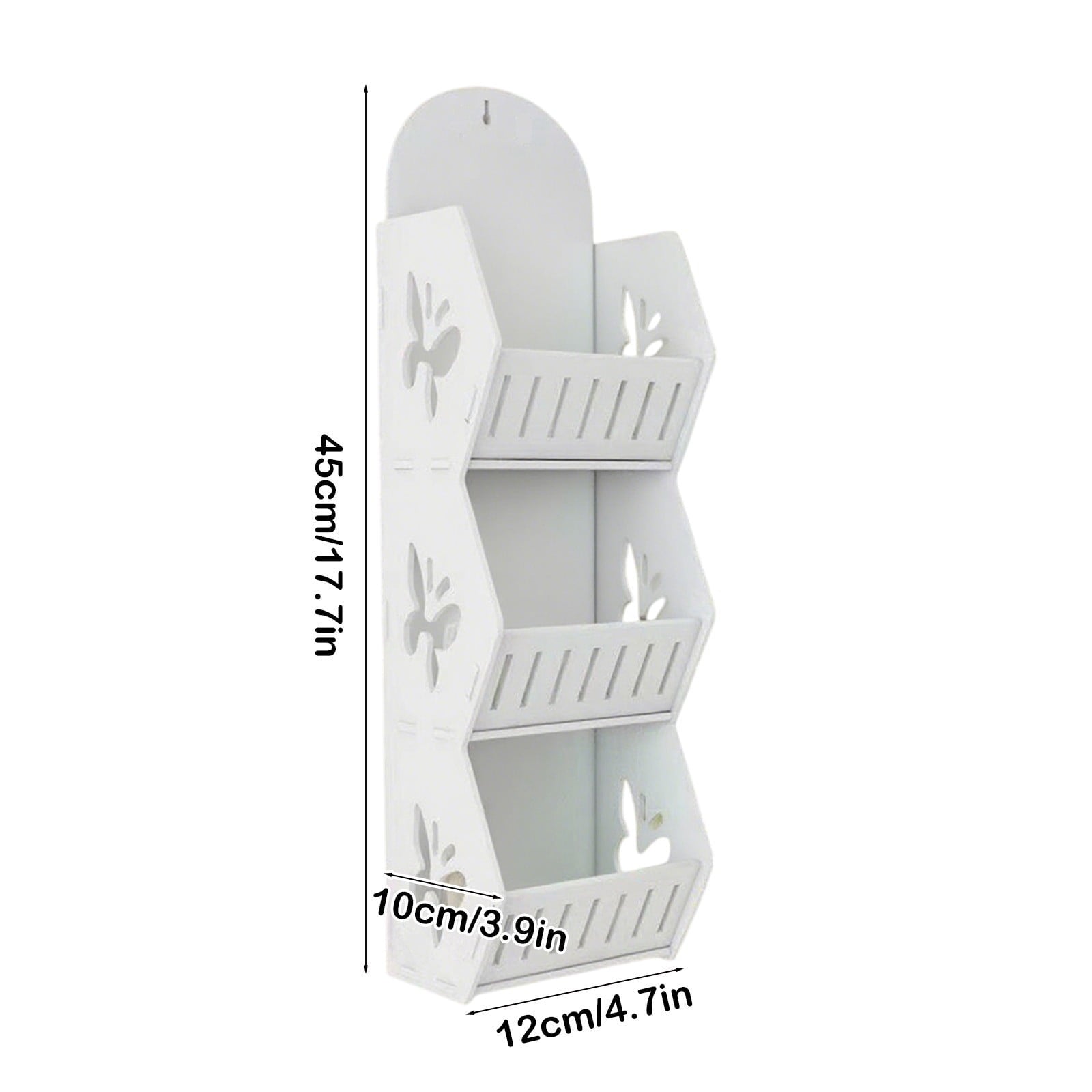 Bathroom Shelves Organizers and Storage - 3-Tier Wall Mounted No Drilling Adhesive Shelf Rack for Vanity | Toilet, Sh... - Image 3