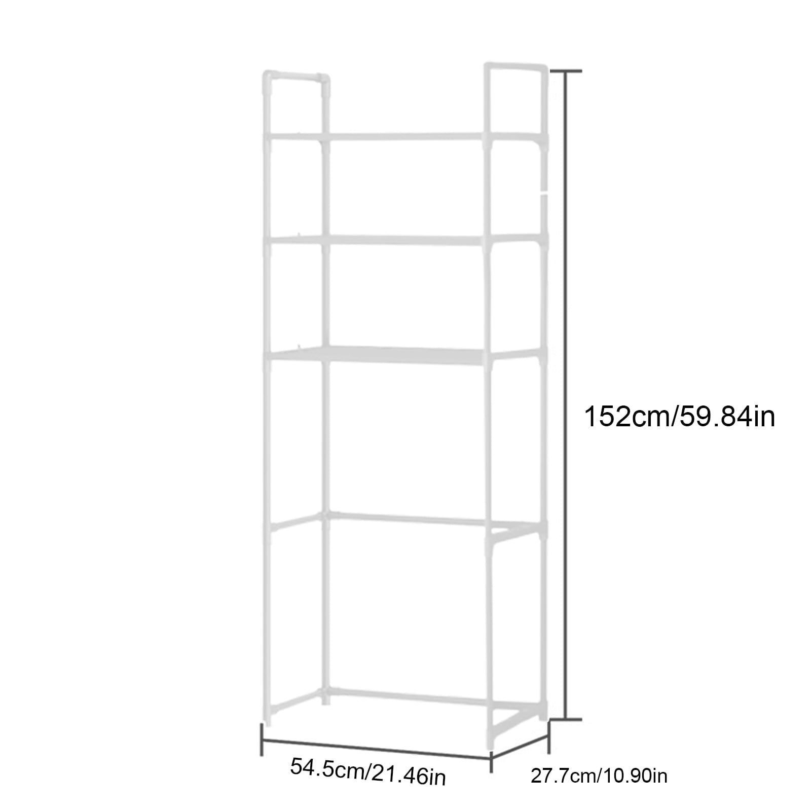 White Multi Purpose Over Toilet Shelf Organizer 3 Layer Bathroom Storage Rack For Toilet Paper Towels Hair Dryer Esse... - Image 3