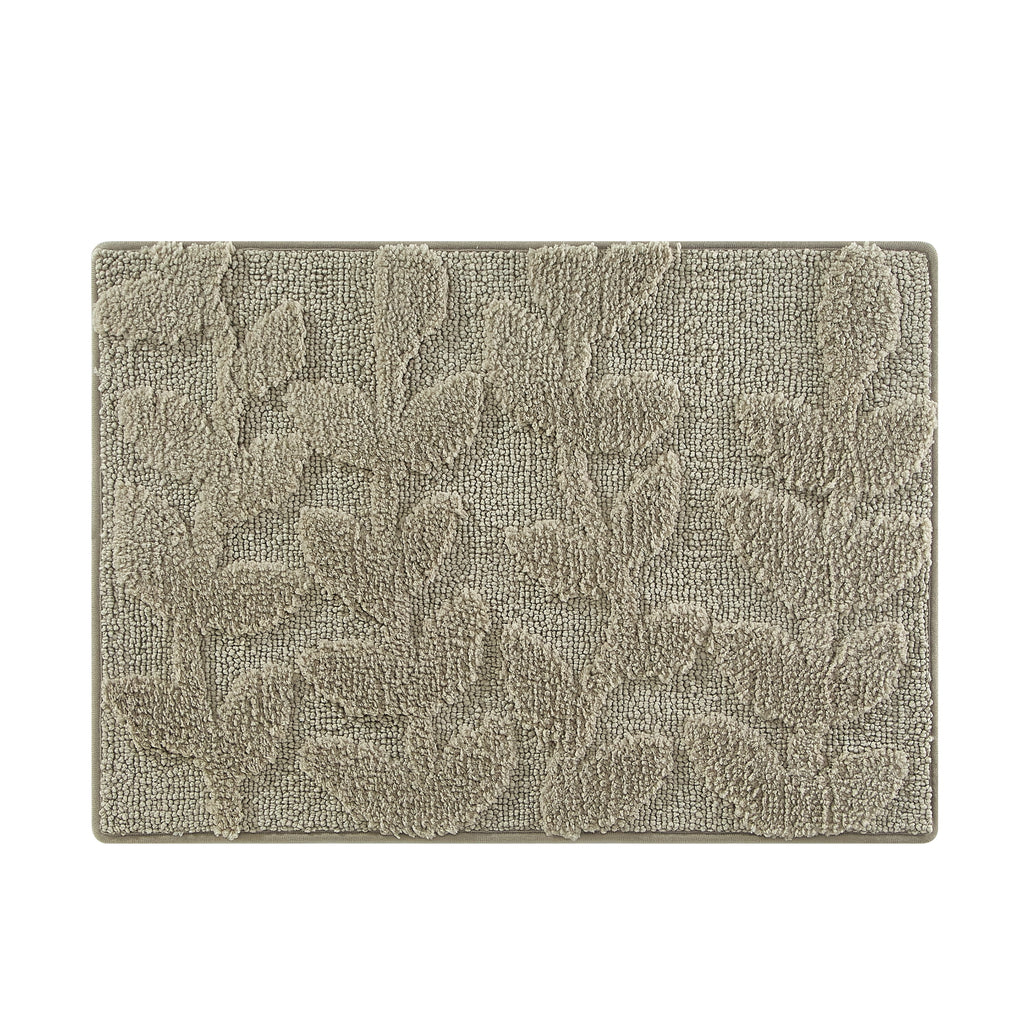 Mainstays 15-Piece Brown Leaves Bathroom Set  Shower Curtain, Bath Rugs & Hooks, Nature-Inspired Washable Dcor - Image 5