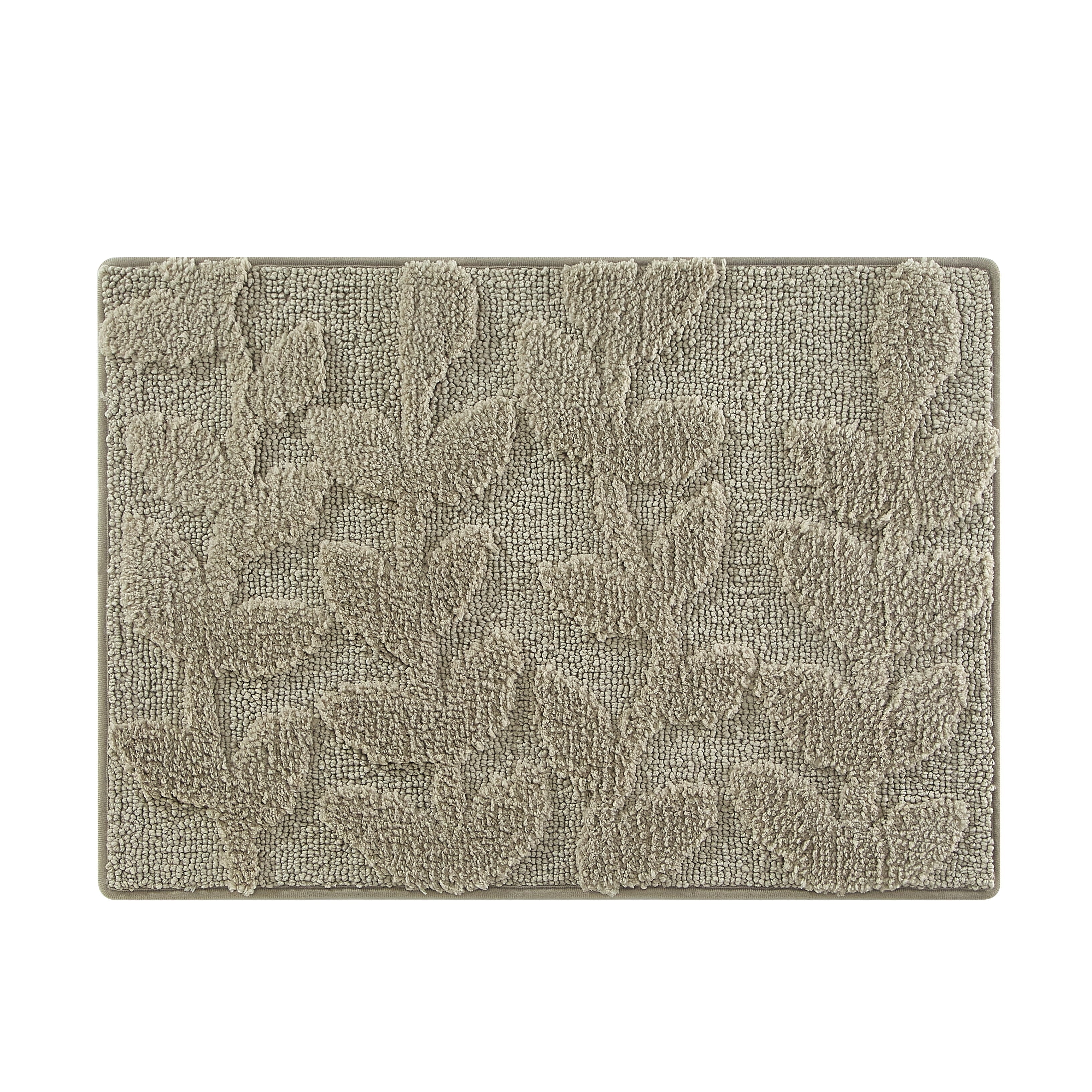Mainstays 15-Piece Brown Leaves Bathroom Set  Shower Curtain, Bath Rugs & Hooks, Nature-Inspired Washable Dcor - Image 5