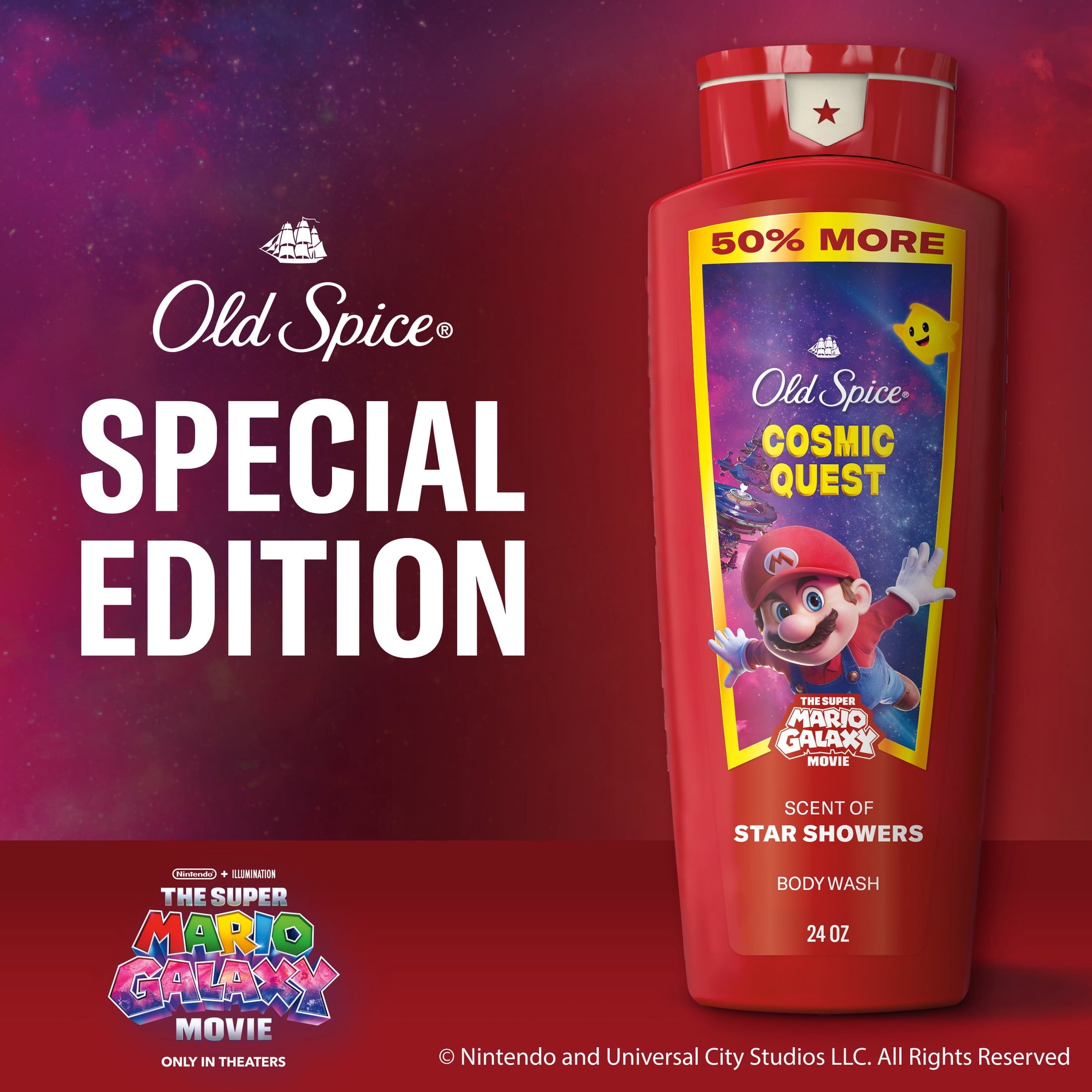 Wash for Men, Cosmic Quest, x The Super Mario Galaxy Movie, 24 fl oz - Image 6