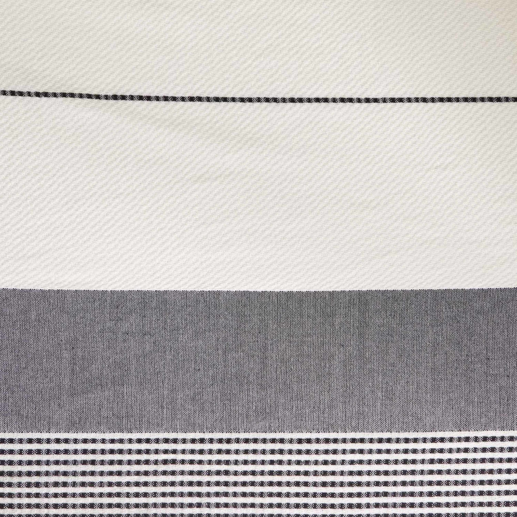 Better Homes & Gardens Maison Stripe Shower Curtain – Vanilla Dream & Rich Black – 72" x 72" Eco-Friendly Cotton & Polyester Blend - Image 6