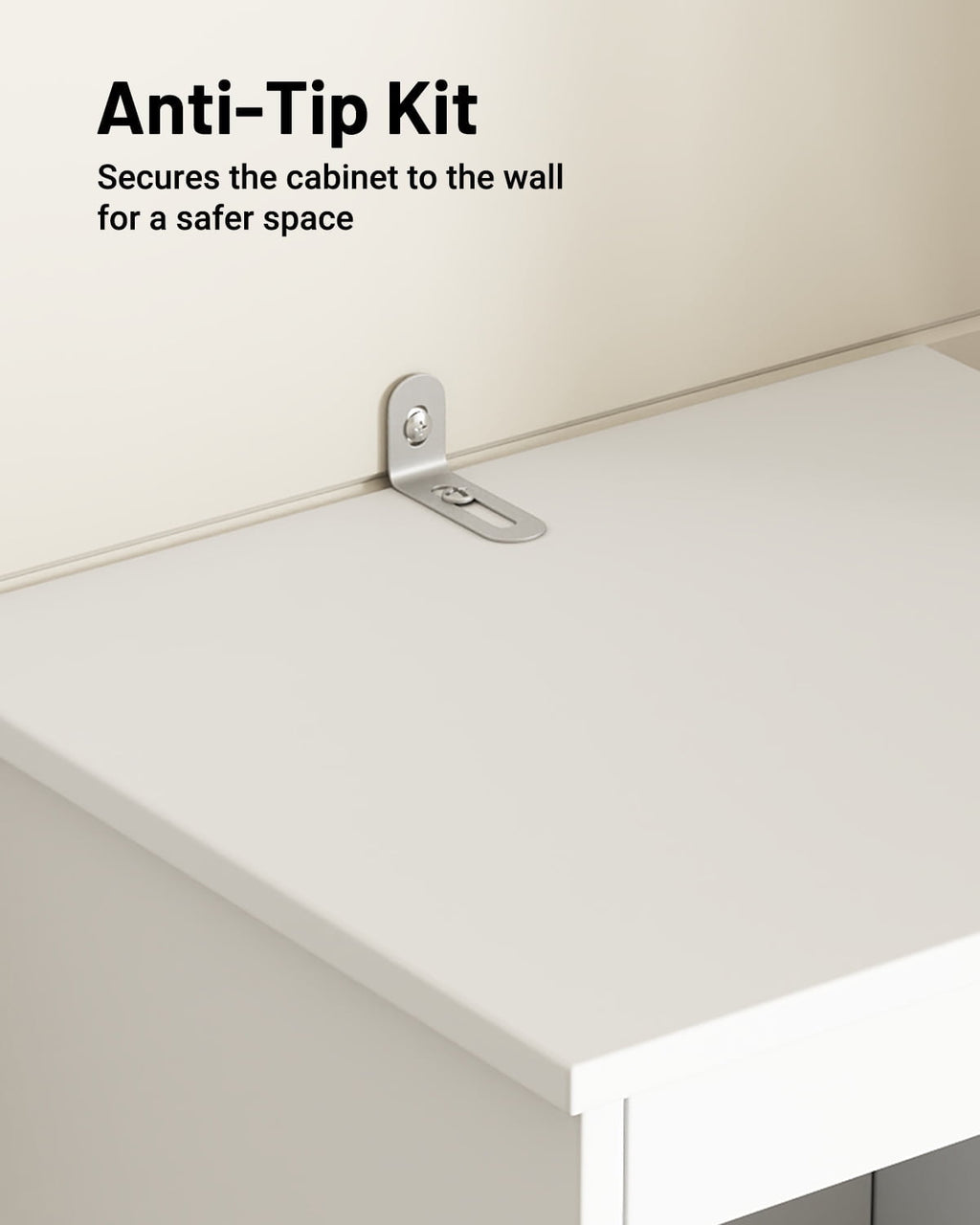 Bathroom Storage Cabinet, Narrow Bathroom Storage, Freestanding Linen Cabinet with Barn Door and Drawer, White - Image 3