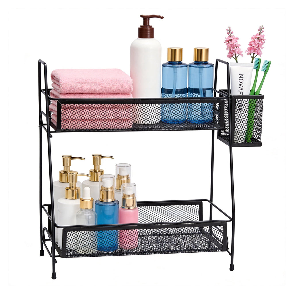 Bathroom Counter Organizer, 2 Tier Vanity Organizer and Storage for Cosmetic Skincare Perfume, Storage Organizers for...