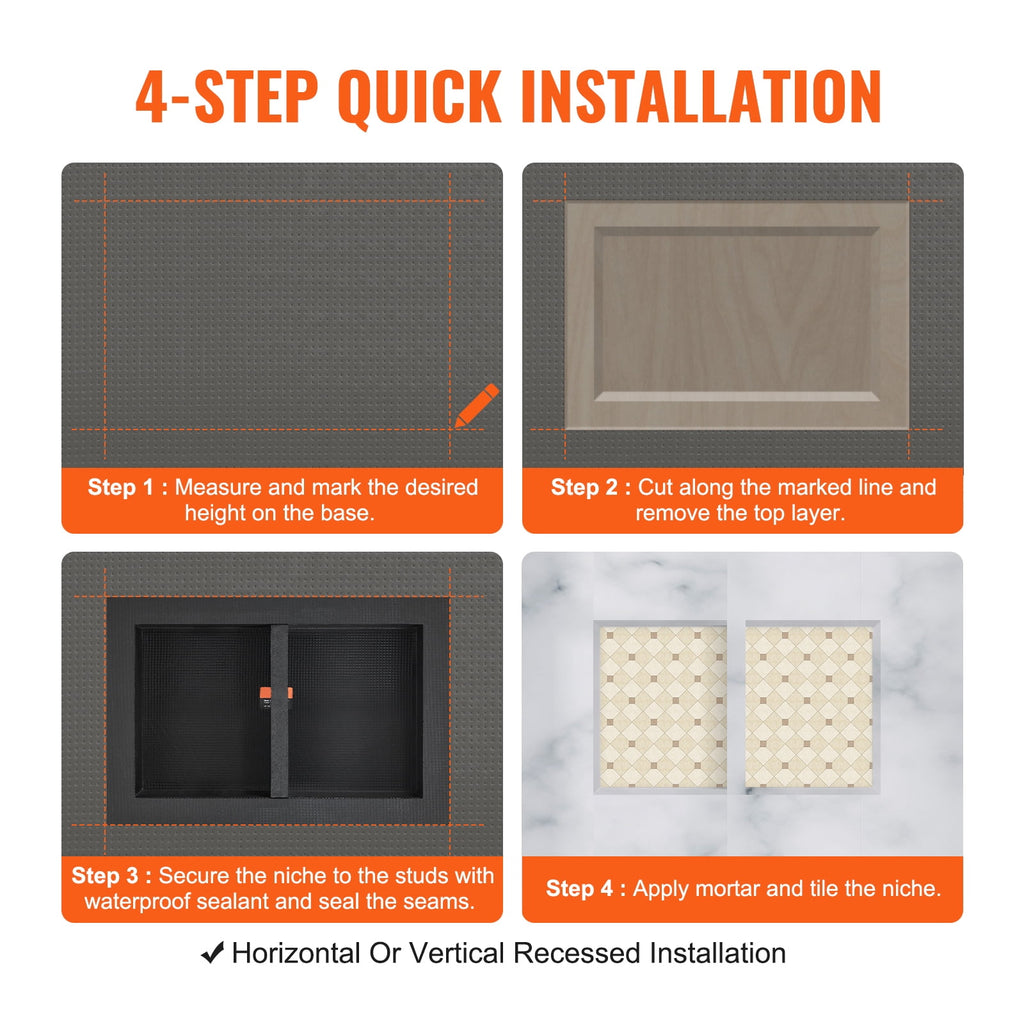 16x24x4" Double Shelf Wall-inserted for Bathroom - Image 6
