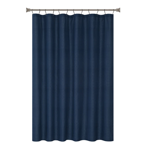 15-Piece Checkered Bathroom Set – Textured Shower Curtain, Bath Rugs & Hooks, Washable Fabric - Image 3