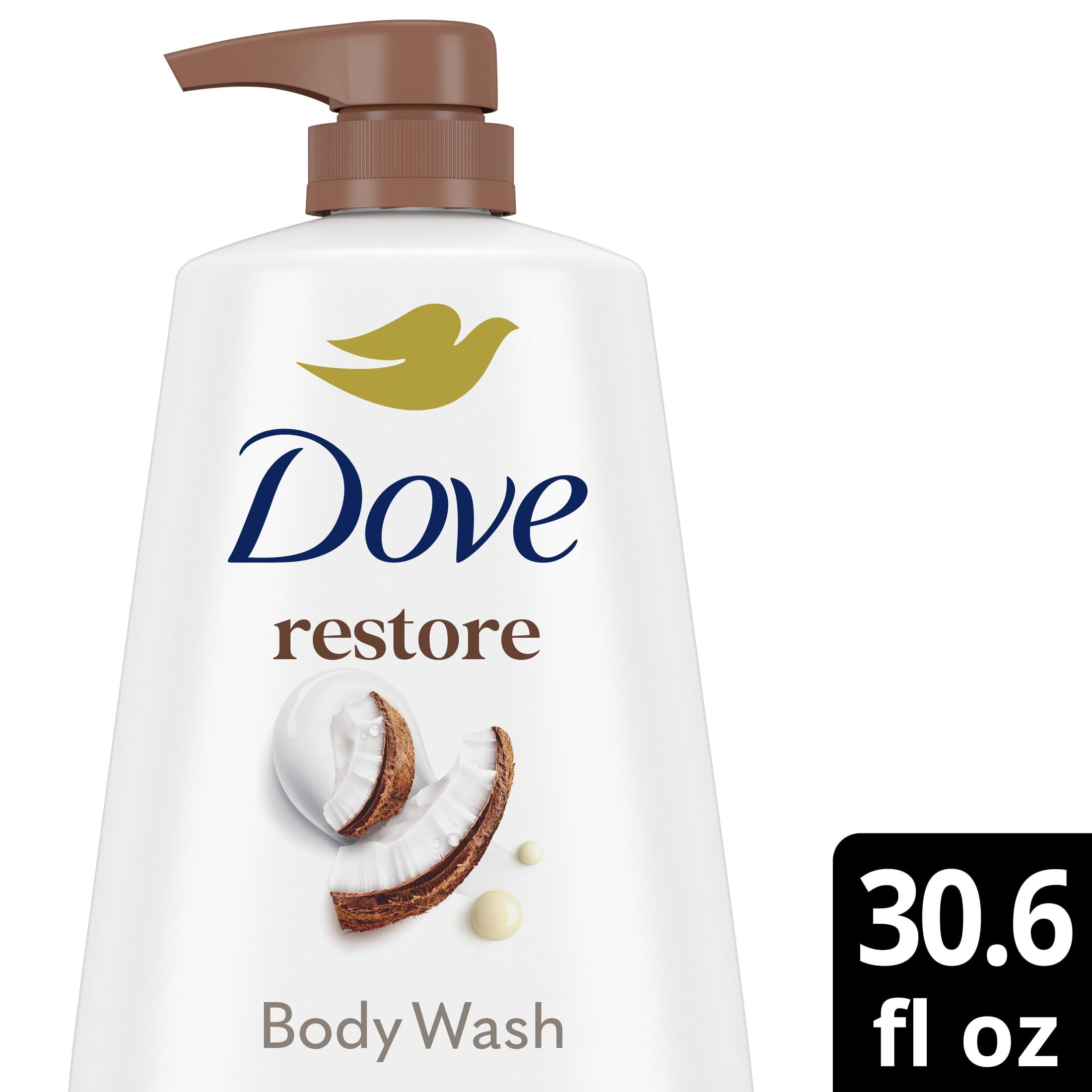 Body Wash for Women Coconut & Cocoa Butter, 30.6 oz with Pump - Image 2