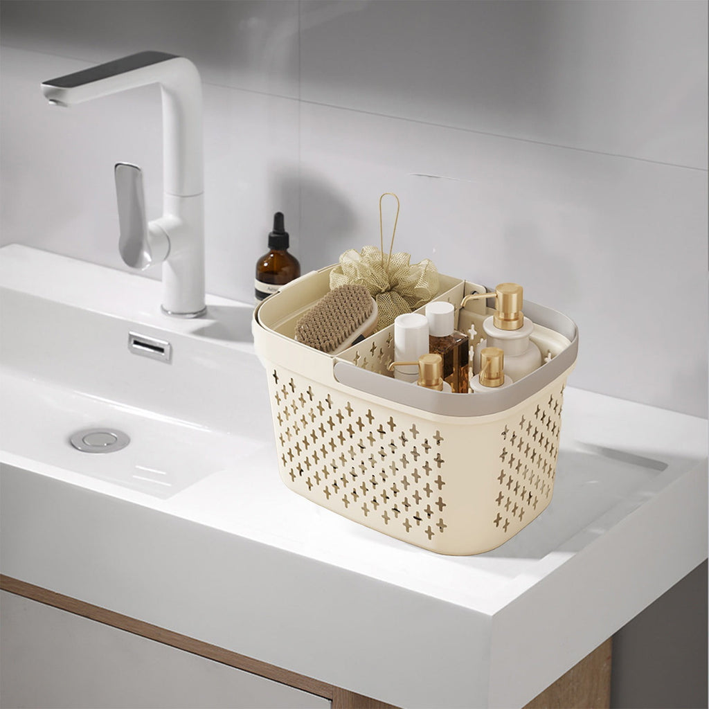 Multifunctional Handheld Bath with Unique Wet and Dry Separation, Organized Bathroom Storage Solution for Toiletries ... - Image 5