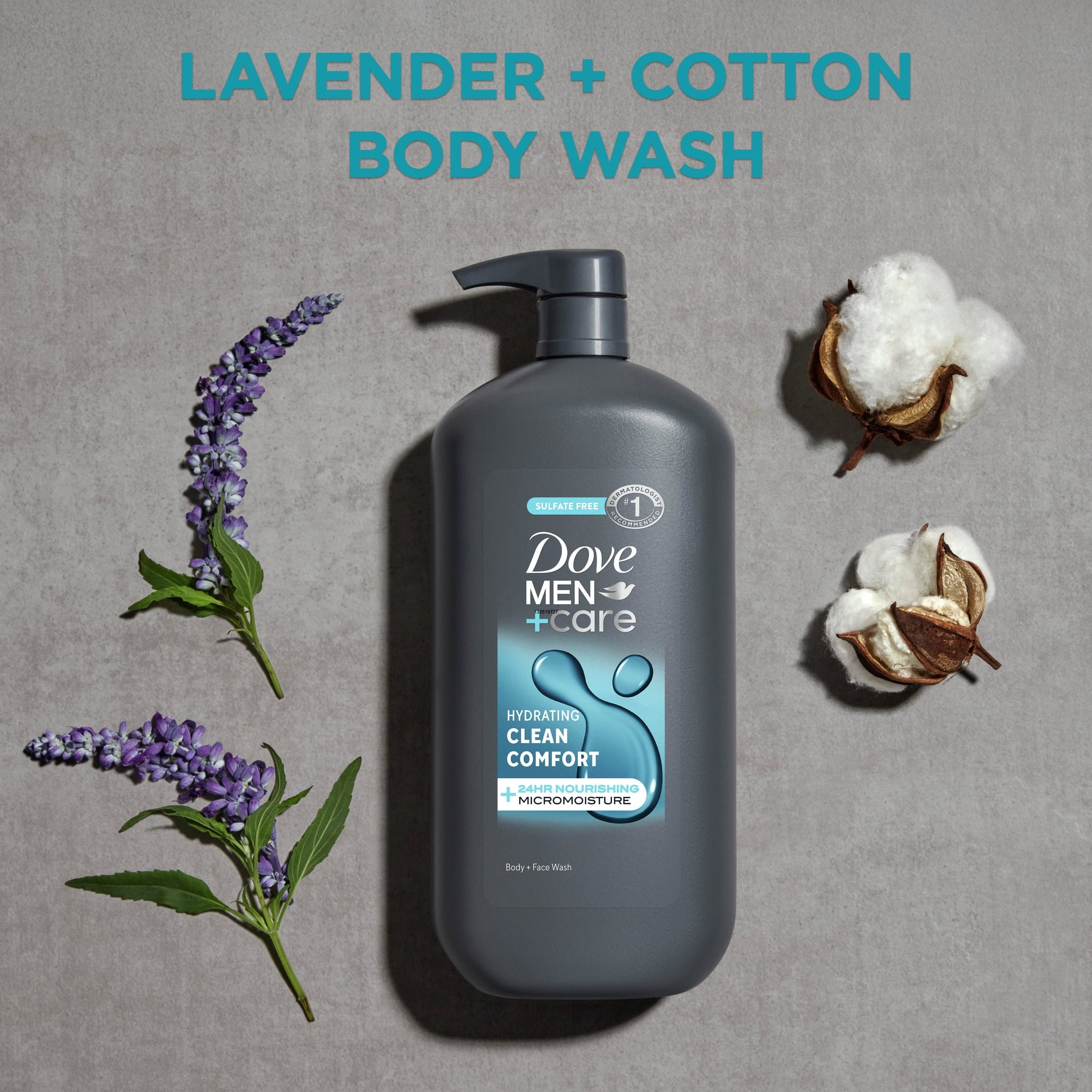 Wash & Face Wash for Men Clean Comfort, 30 oz - Image 3