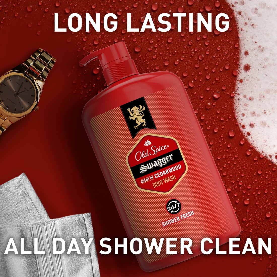 Old Spice Swagger, Body Wash for Men, 33.4 fl oz - Image 2