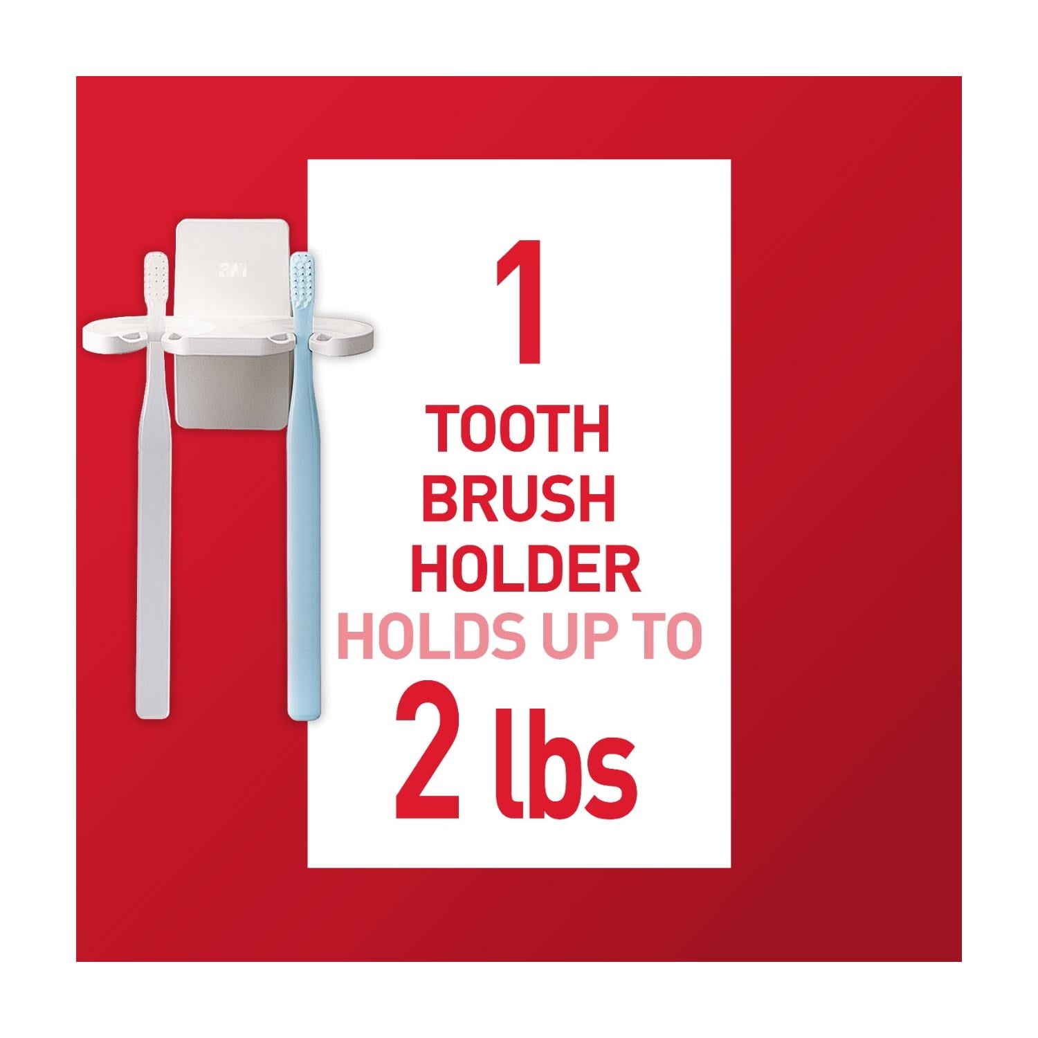 Holder, White, Plastic, 1 Holder, 2 Medium Strips, Hold 2 lbs - Image 4