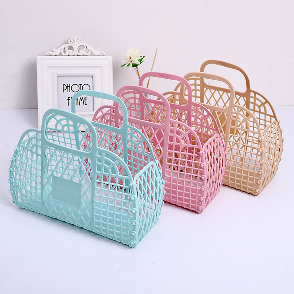 Deagia Shower Caddy on Clearance Bathroom Hollowed Out Wash Storage Basket Bath Basket Plastic Bath Basket Foldable Mesh Hand Basket Bath Ba - Image 4