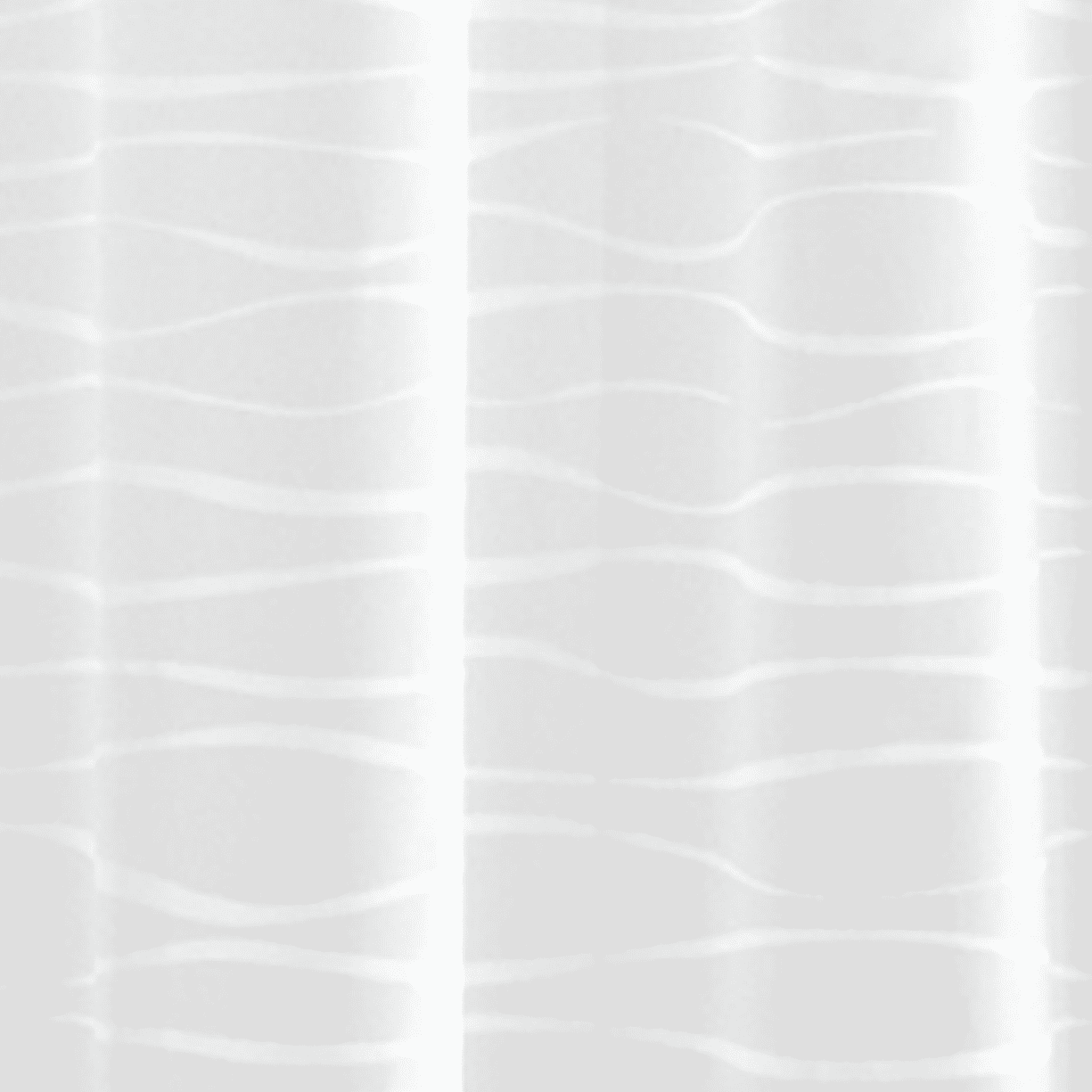 Mainstays Waterproof Oasis Striped PEVA Lightweight Shower Curtain and 12 Hooks, Frosted - Image 2
