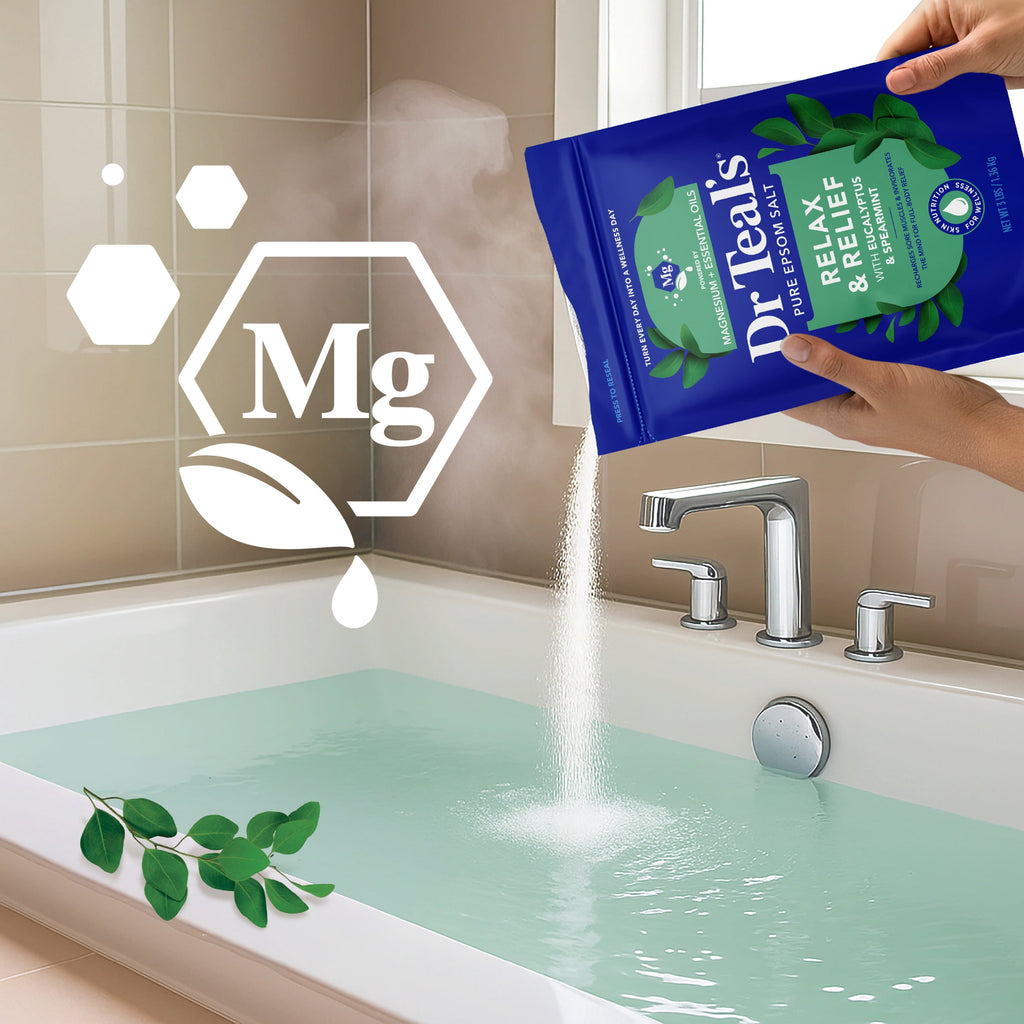 Salt Magnesium Soak, Relax & Relief with Eucalyptus & Spearmint, 3 lbs - Image 4