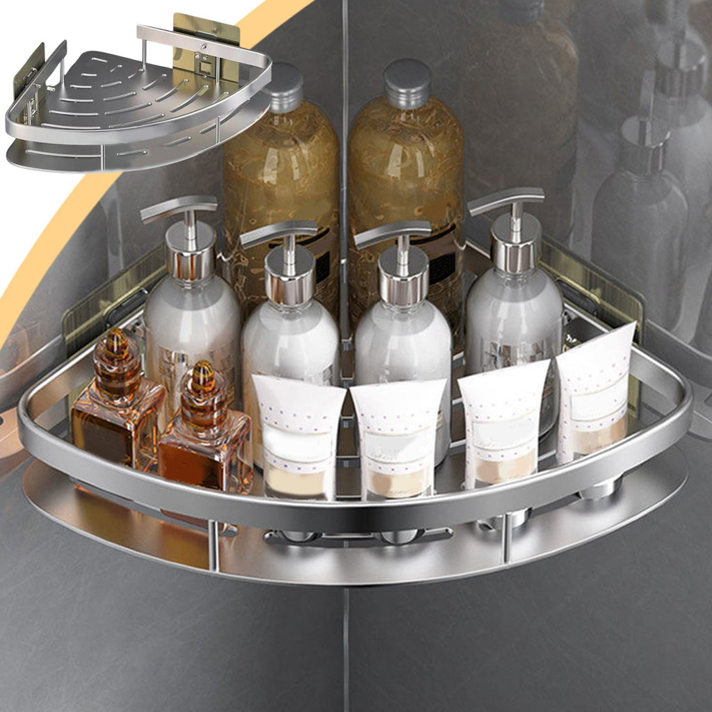 Caddy Shelves with Soap Holder Stainless Steel Kitchen Organizer, Adhesive & Drilling Wall Mounted Racks for Bathroom... - Image 2