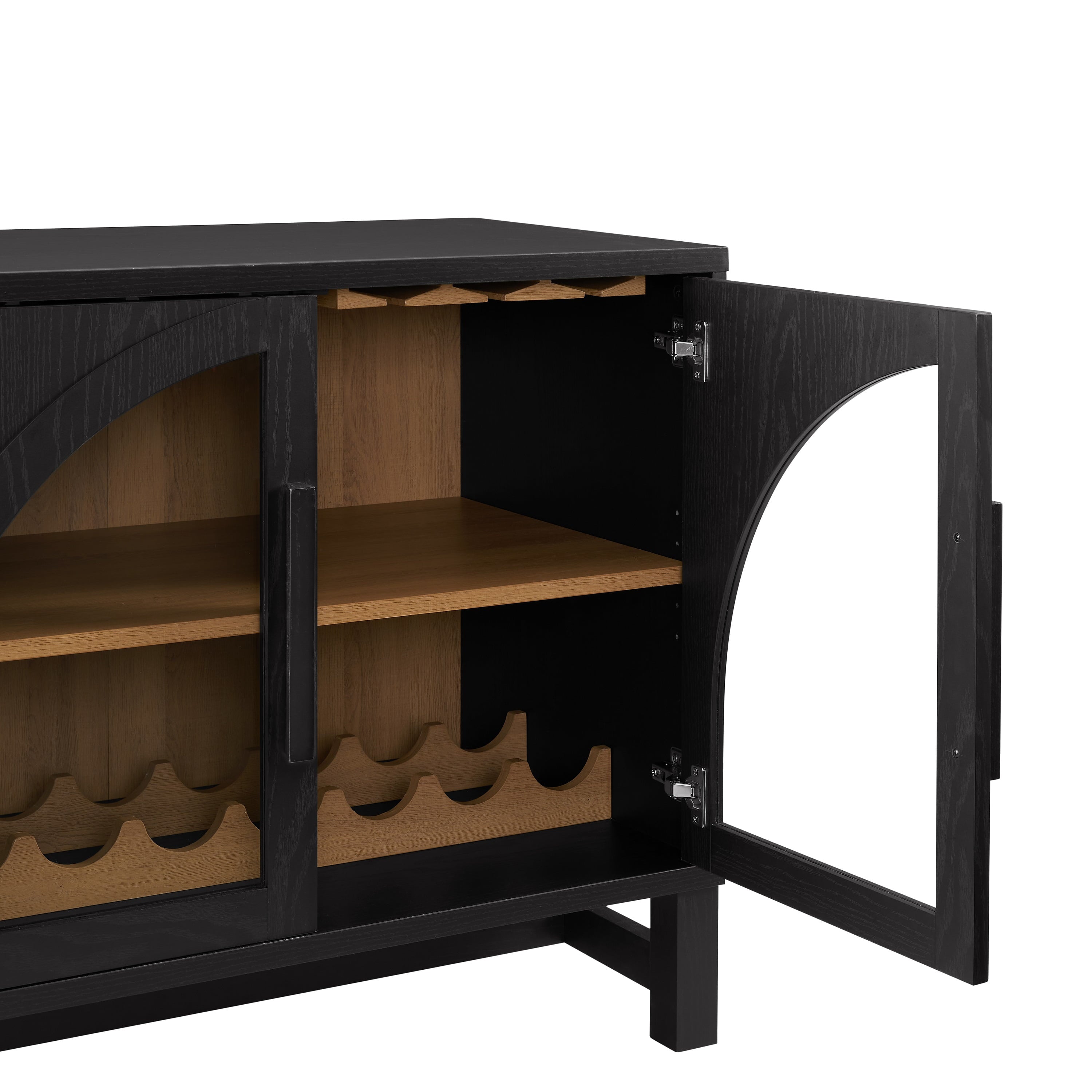 Kitchen Furniture Juliet Collection Arched Kitchen 20 in x 32 in x 36 in, Black - Image 2