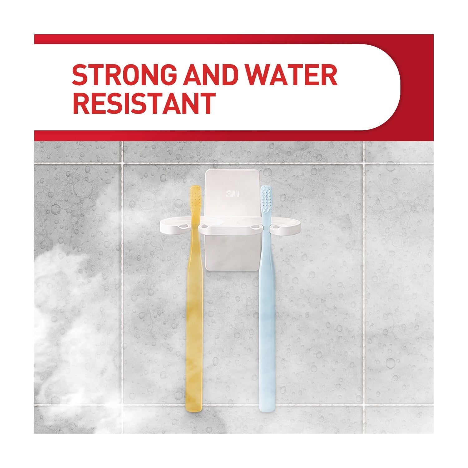 Holder, White, Plastic, 1 Holder, 2 Medium Strips, Hold 2 lbs - Image 3