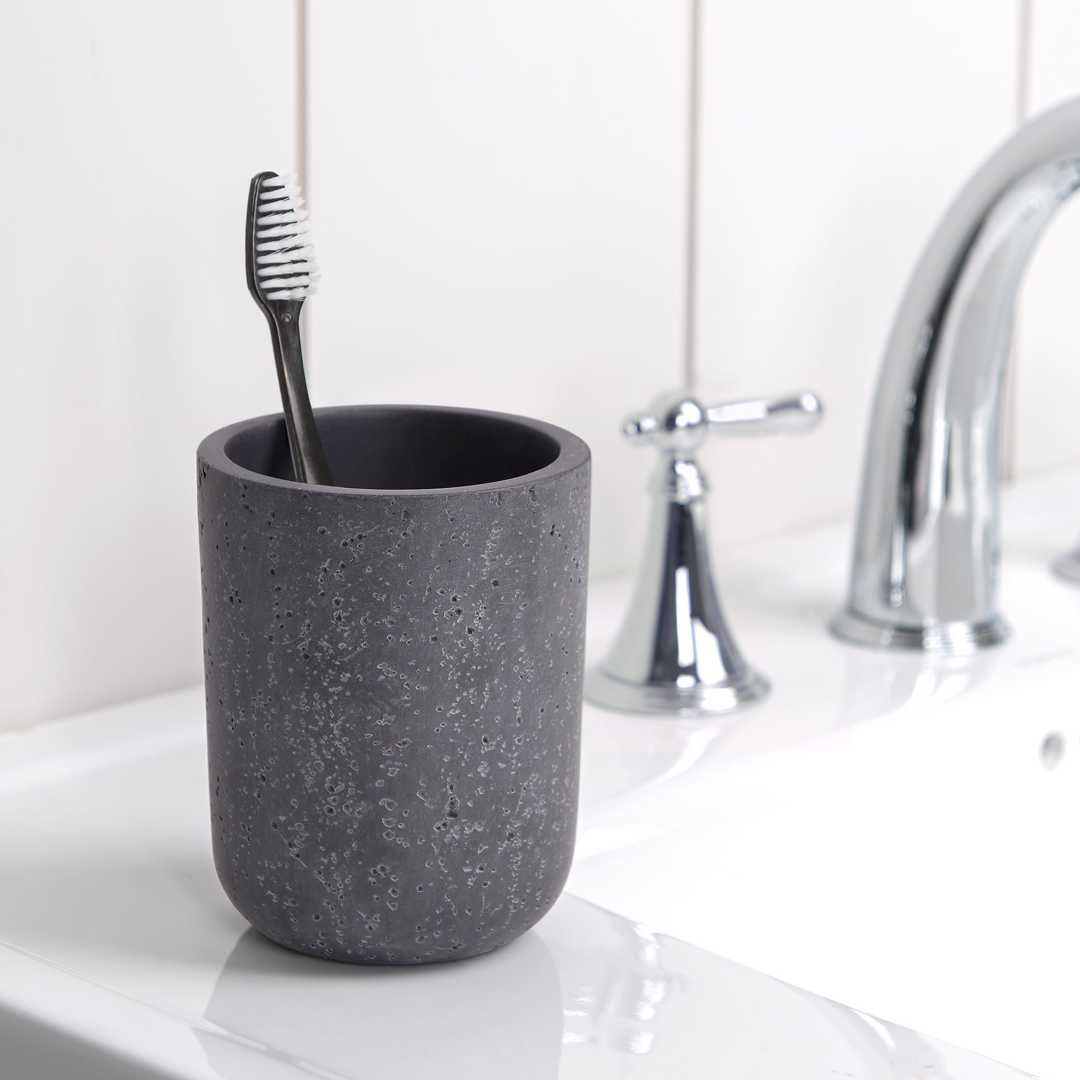 Faux Stone Toothbrush Holder - Image 2