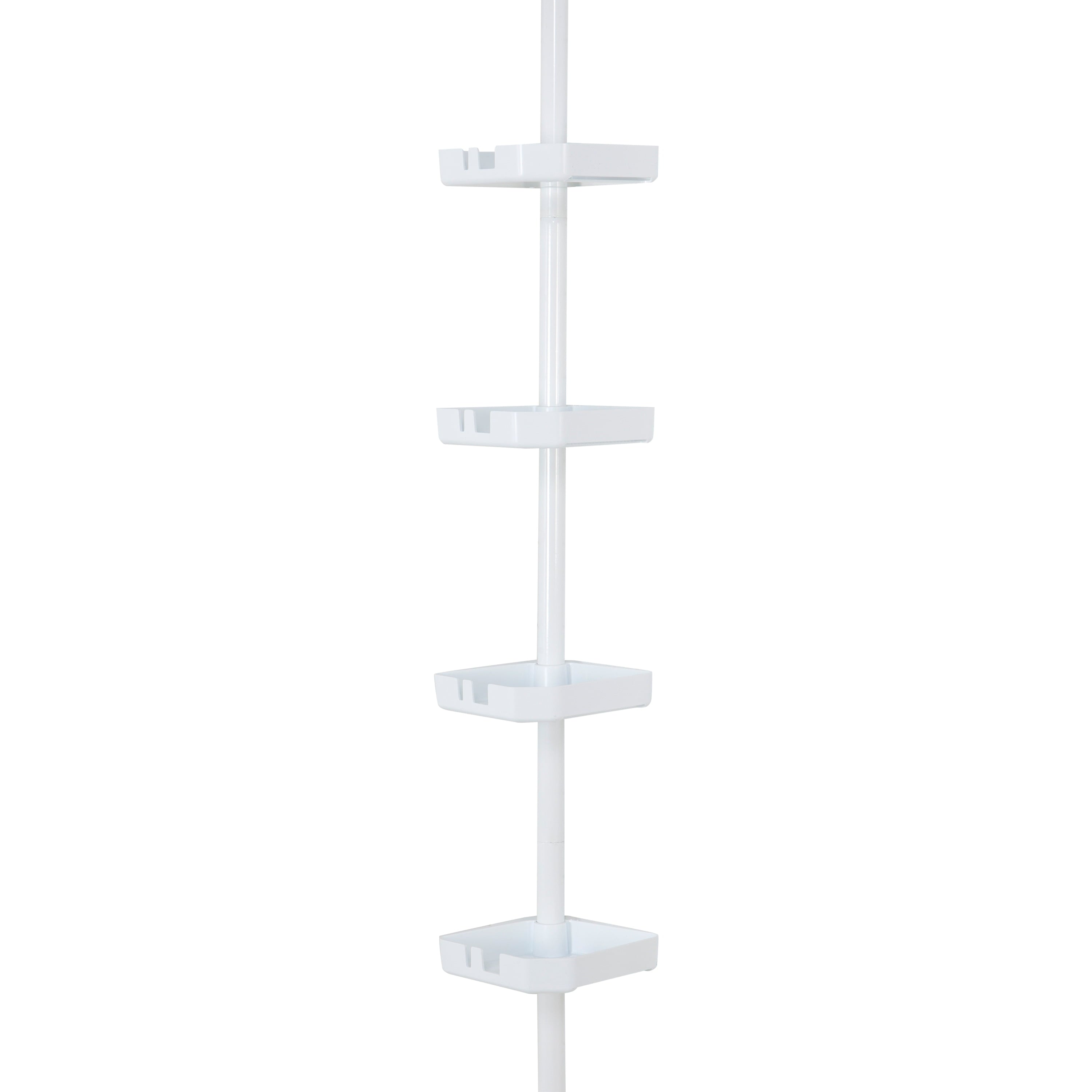 Bath Bliss 4 Tier Corner Shower Organizer Caddy in Grey - Image 2