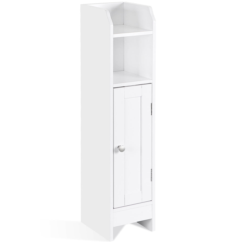 Bathroom Cabinet, Small Corner Cabinet with Door and Adjustable Shelf, Narrow Storage Cabinet, Floor Cabinet for Smal... - Image 2