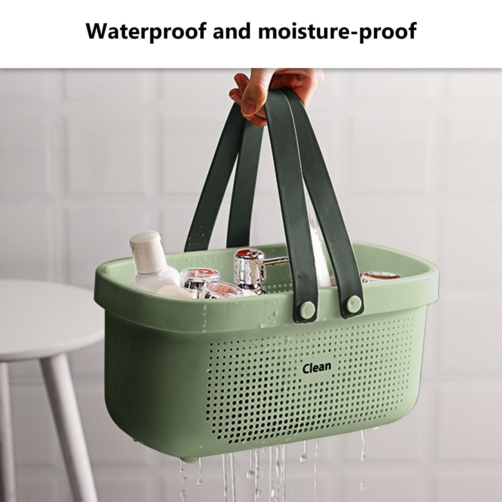 Large Capacity Bath Shower Basket, Portable Storage Caddy, Waterproof and Durable Shower Organizer, Ideal for Bath Es... - Image 4