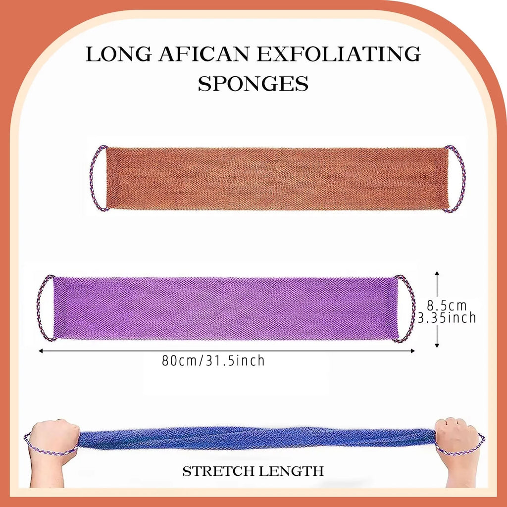 3 Pack Set African Net Sponge,Bath Towels Wash Cloth Body Scrubbers for Use In Shower,African Exfoliating Net for Bac... - Image 6