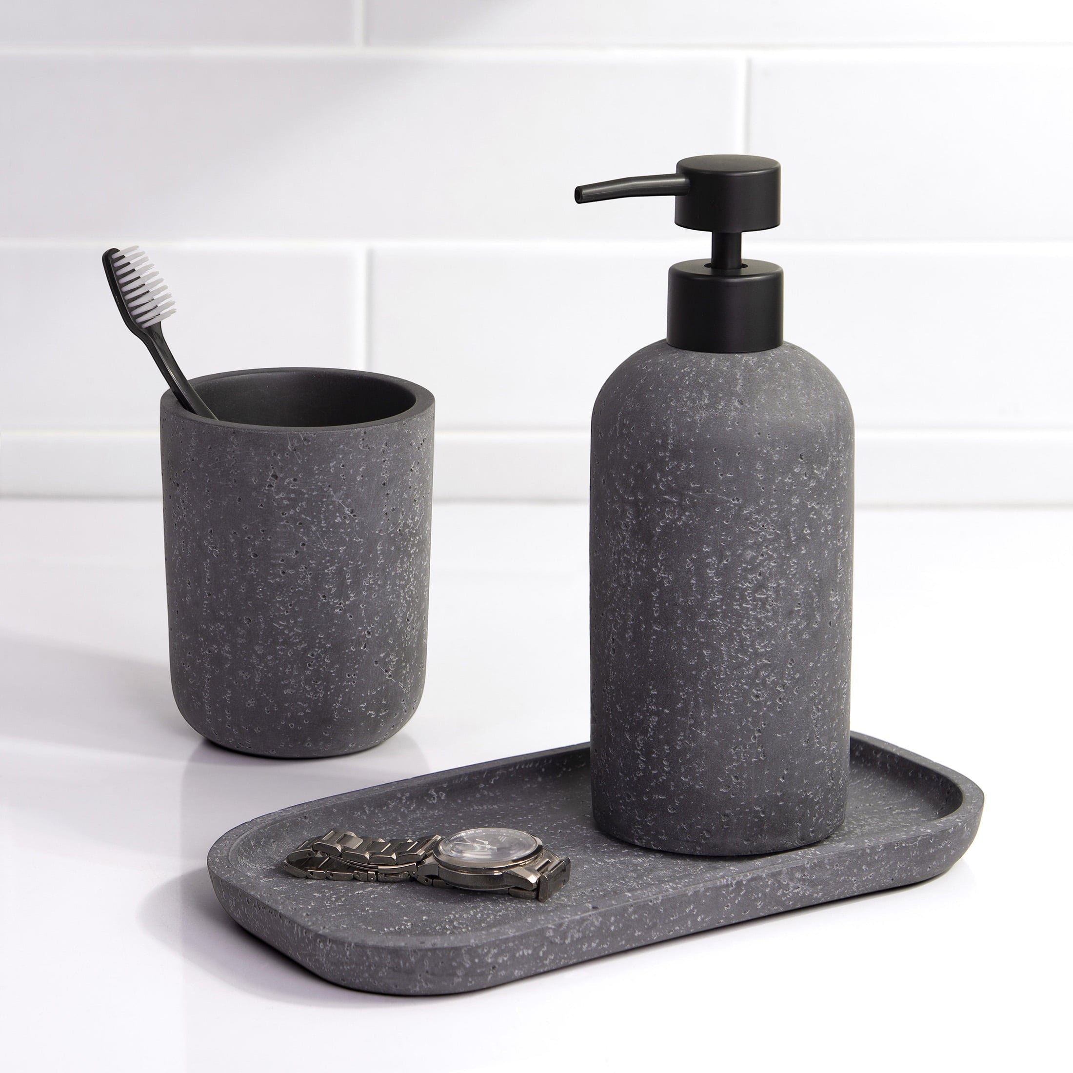 Faux Stone Toothbrush Holder - Image 6