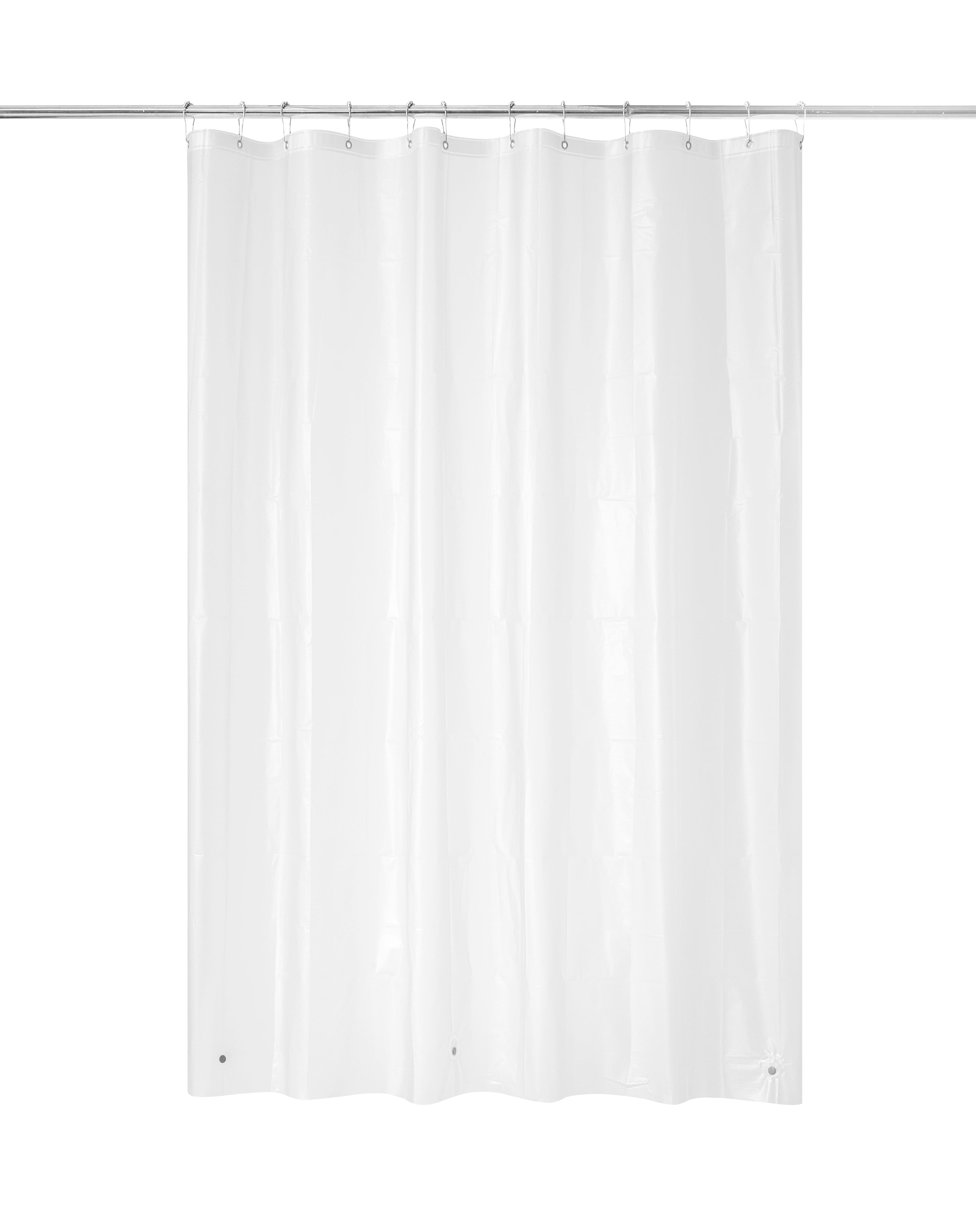 Mainstays 14-Piece Red & Black Geometric Shower Curtain Set  72" x 72" Fabric Curtain, PEVA Liner & Hooks, Bold Modern Bathroom Dcor - Image 4