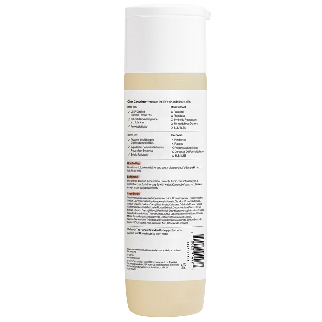 The Honest Company 2-in-1 Cleansing Shampoo + Body Wash, Disney’s Mickey Mouse Comfort Sweet Cream, 10 fl oz - Image 5