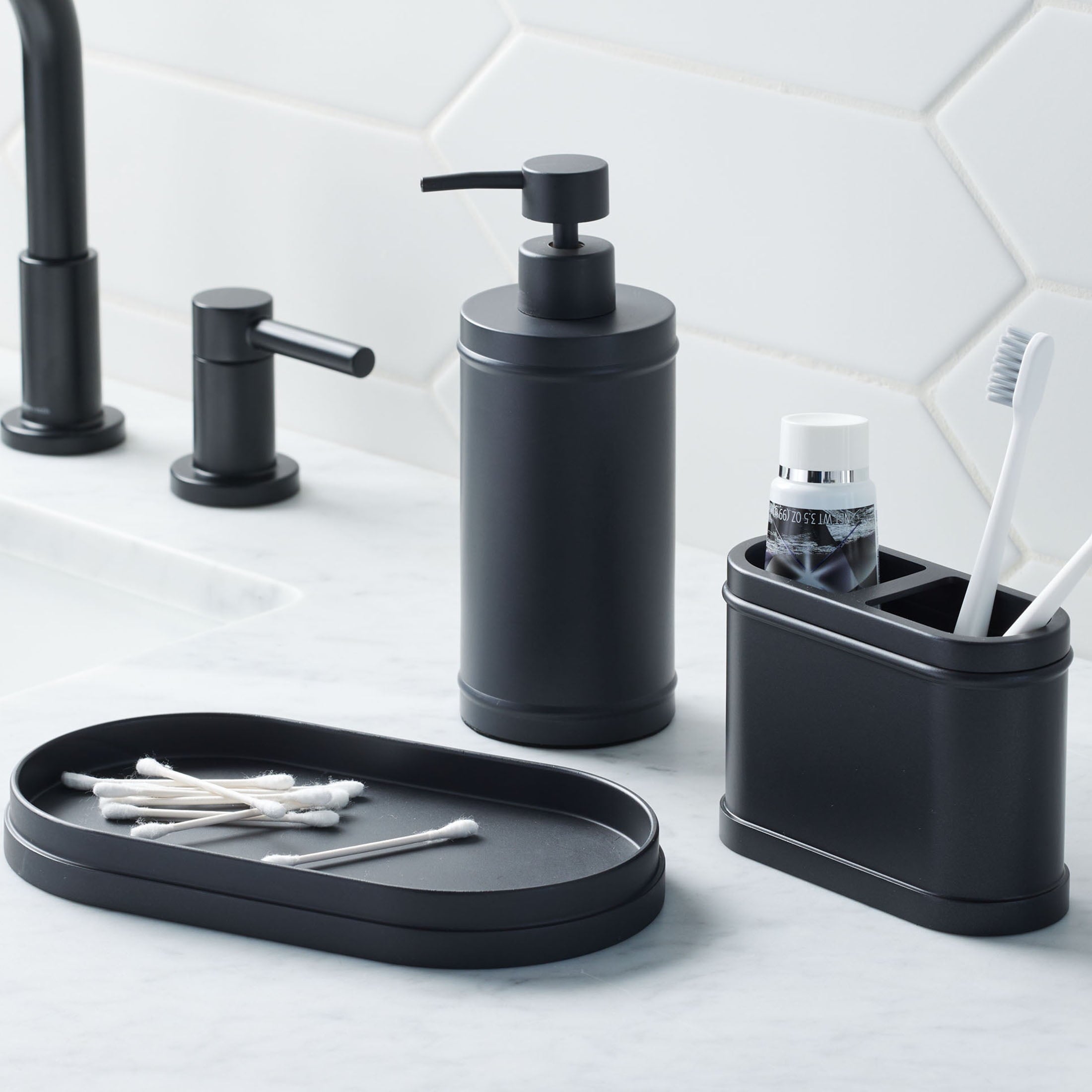 Better Homes & Gardens Black Metal Toothbrush Holder - Image 4