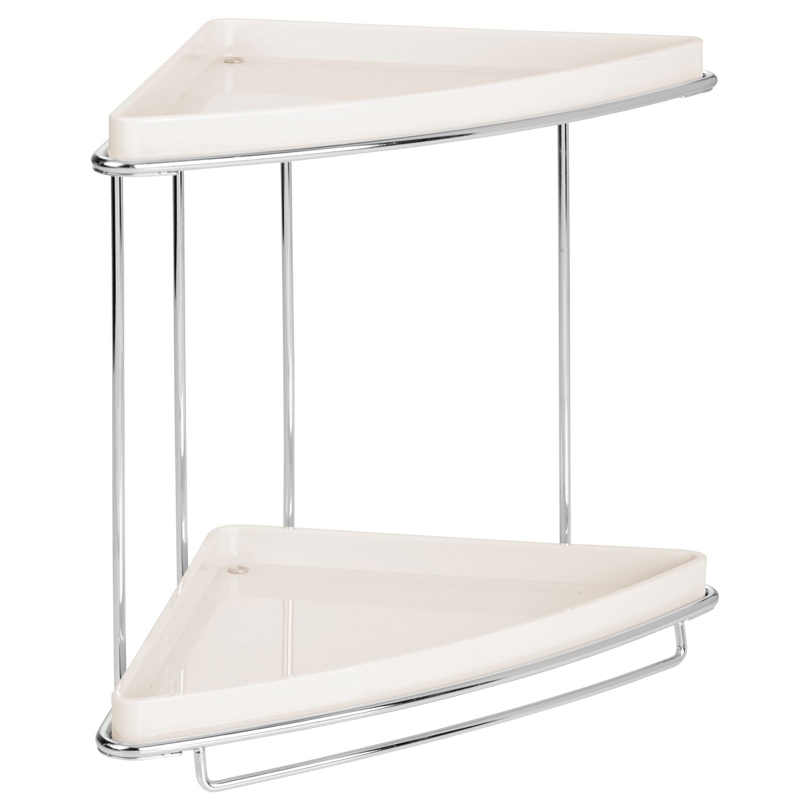 2-Tier Bathroom Freestanding Organizer Shelf - Cream - Image 4