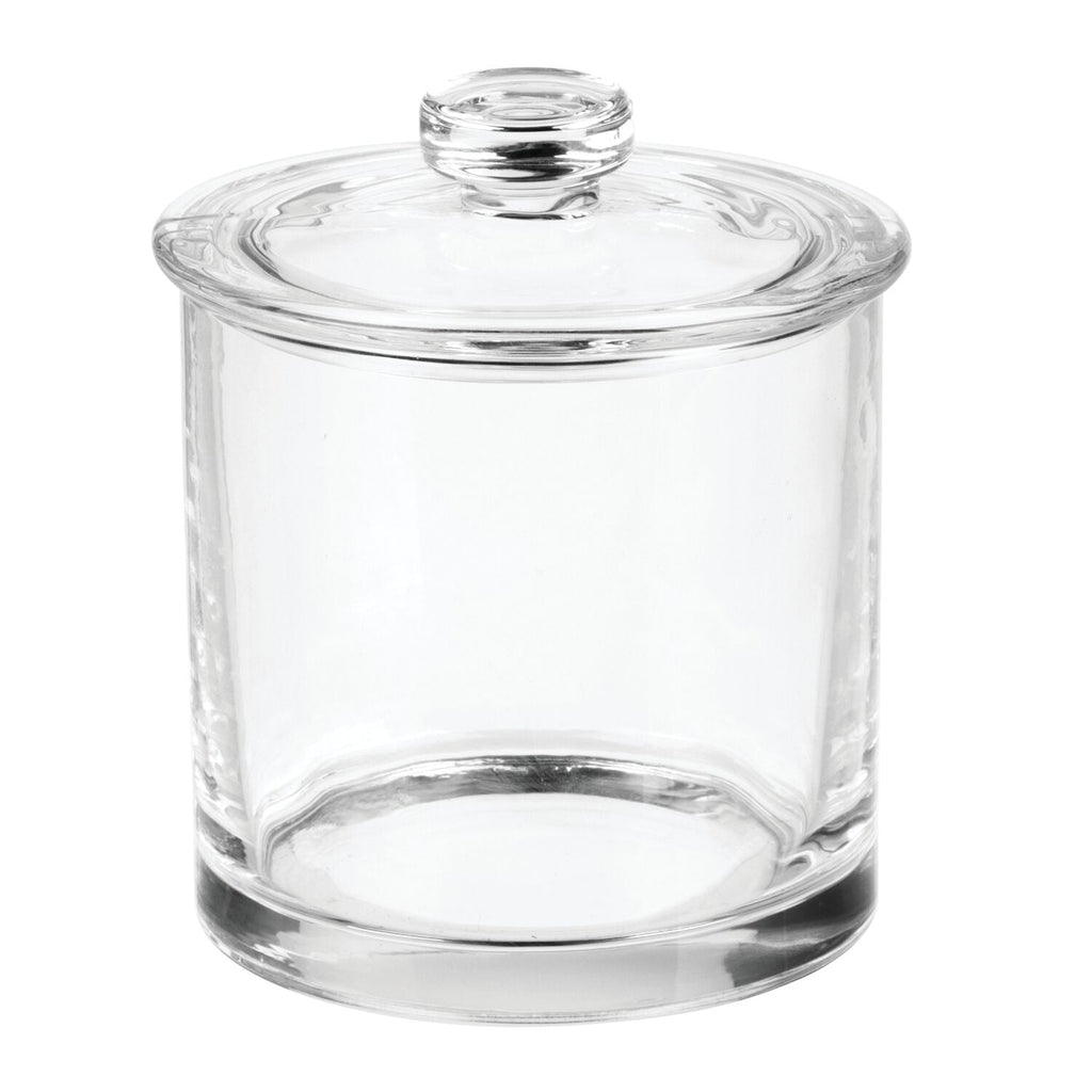 Small Glass Apothecary Vanity Jar, Clear - Image 3