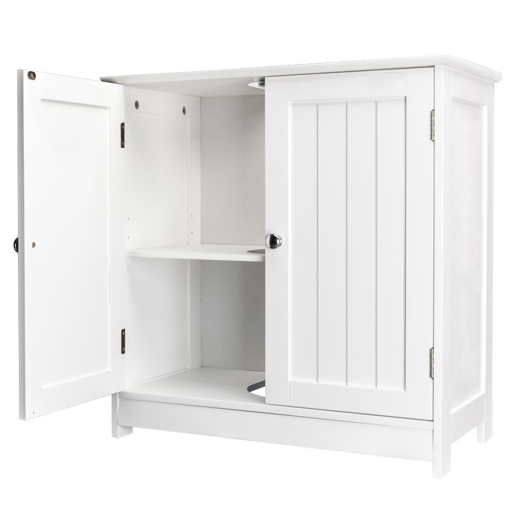 UBesGoo Pedestal Under Sink Storage, Top-Mount Bathroom Vanity Cabinet, 23.6"Lx11.4"Wx23.6"H, White - Image 5