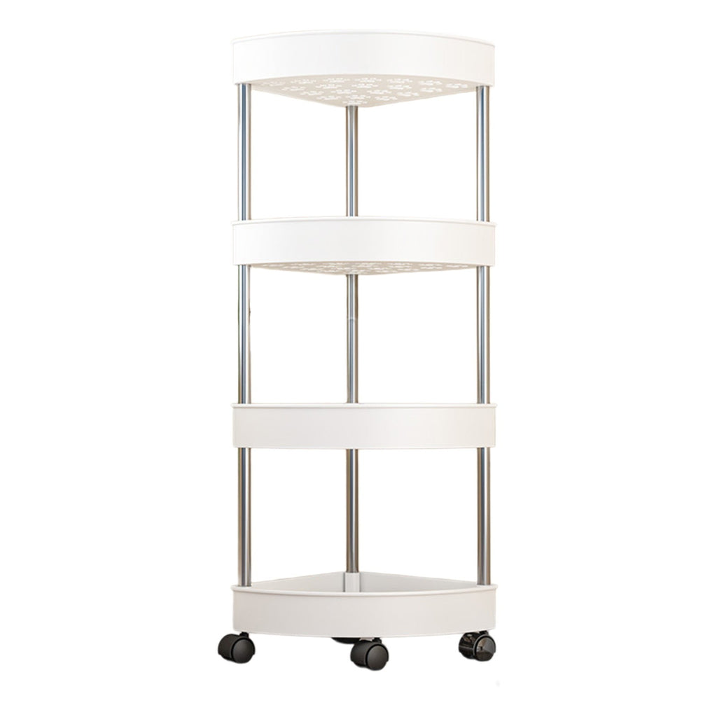 Shelf Organizer, Bathroom Shower Caddy with Detachable 4 Tiers Rolling Wheels Drainage Holes, Space-Saving Organizer ... - Image 2
