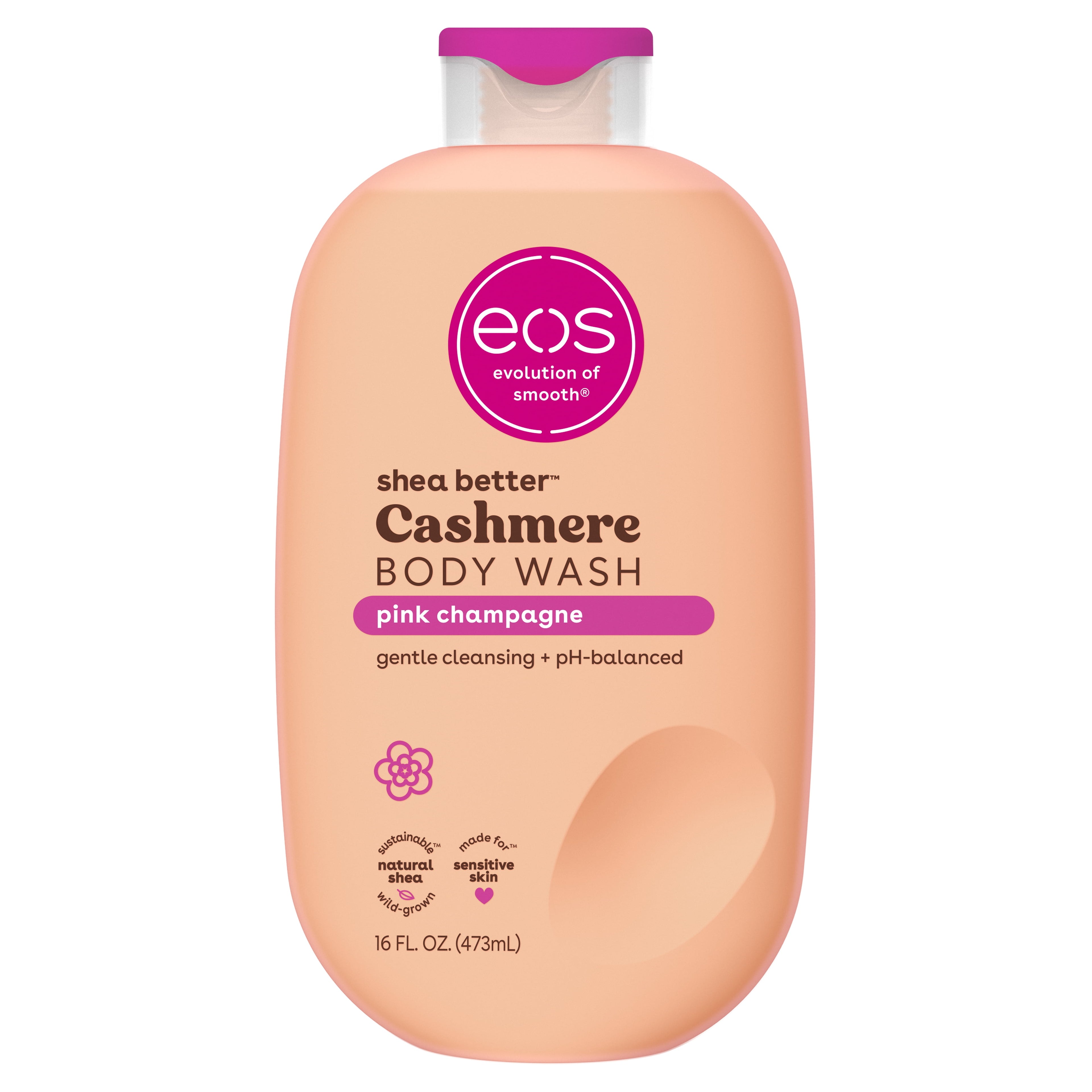 Cashmere Body Wash, Pink Champagne, Creamy Gel Formula, 16 fl oz.