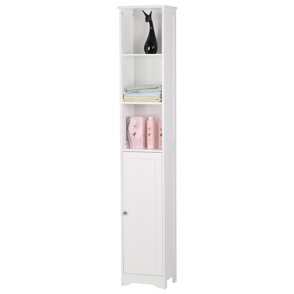 Ktaxon 67" H Bathroom Cabinet 5-Tier, Slim Narrow Storage Tower for Living Room, Kitchen, White - Image 5
