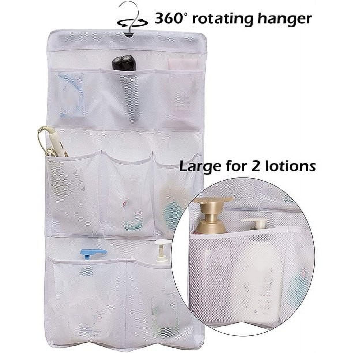 for Shower with Hook, Quick Dry Hanging Shower Caddy College, Storage with 8 Pockets and Rotating Hook for College Do... - Image 5