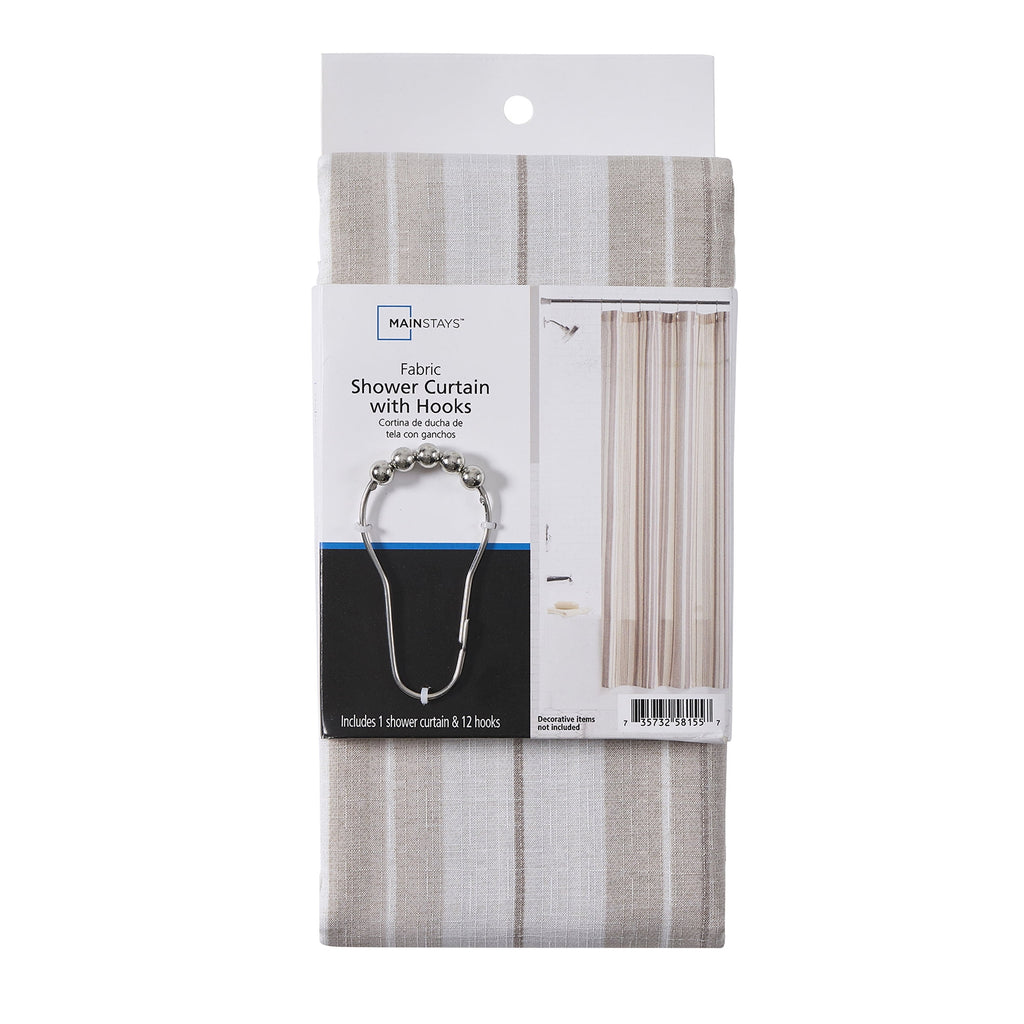 13 Piece Shower Curtain and Hook Set, 72 x 72 - Image 6