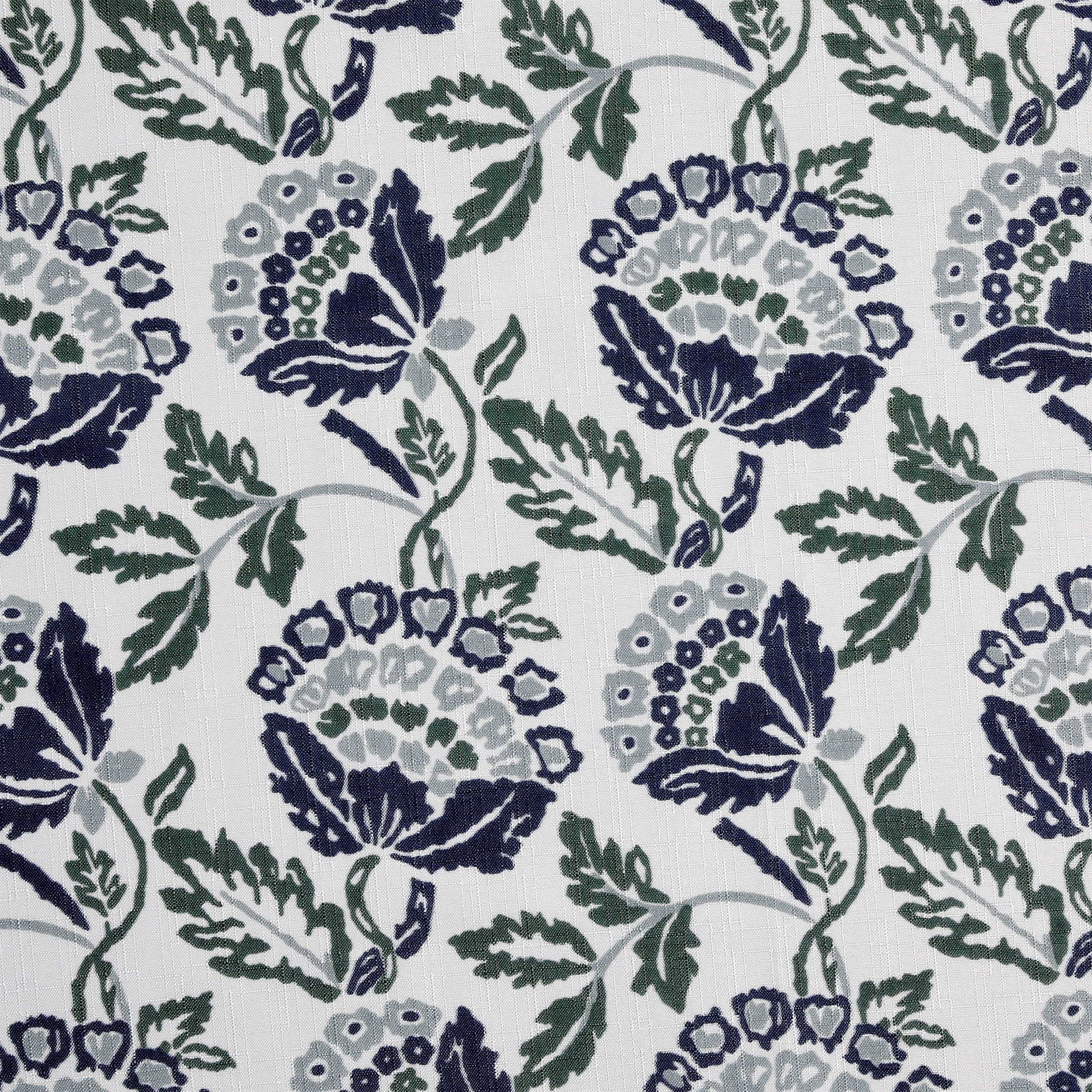 Mainstays Block Floral 13 Piece Shower Curtain and Hook Set, 72 x 72, Navy - Image 4